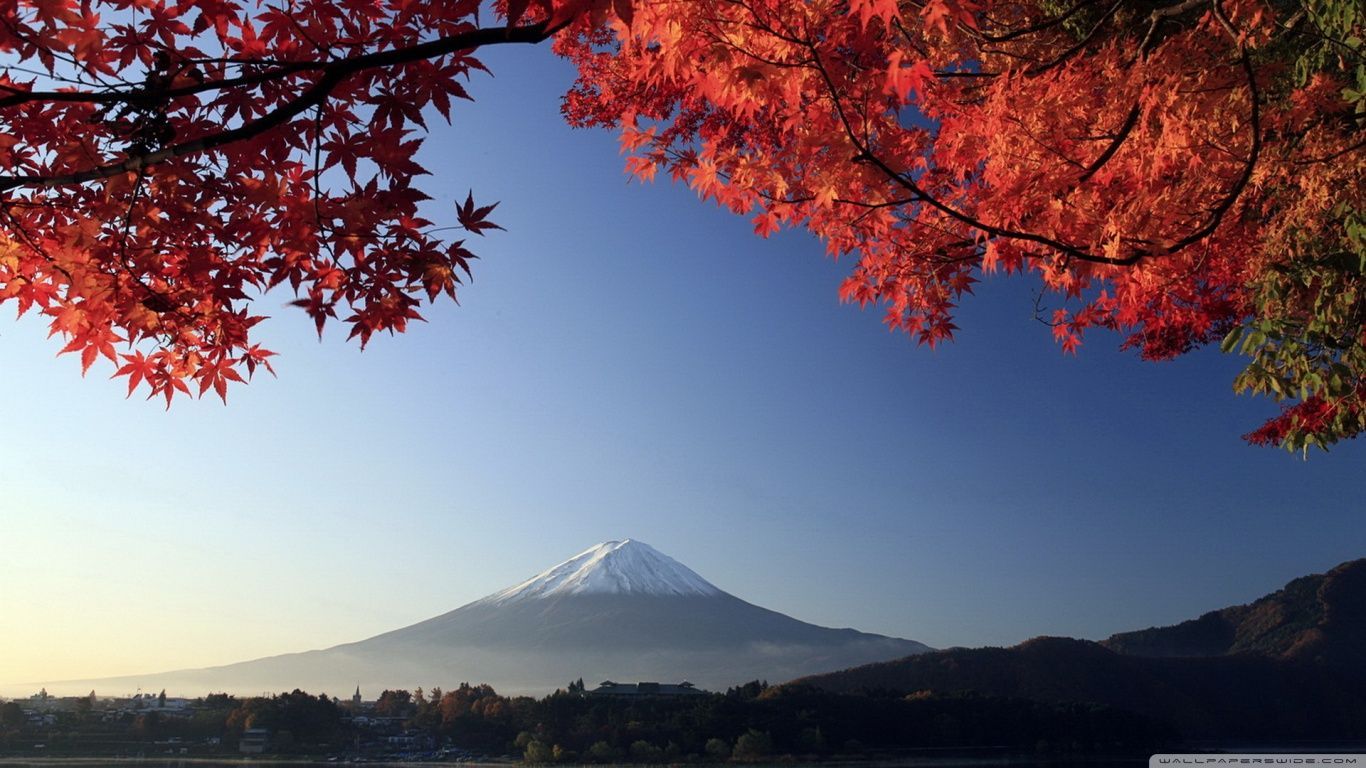 Autumn, Mount Fuji, Japan HD desktop wallpaper High Definition