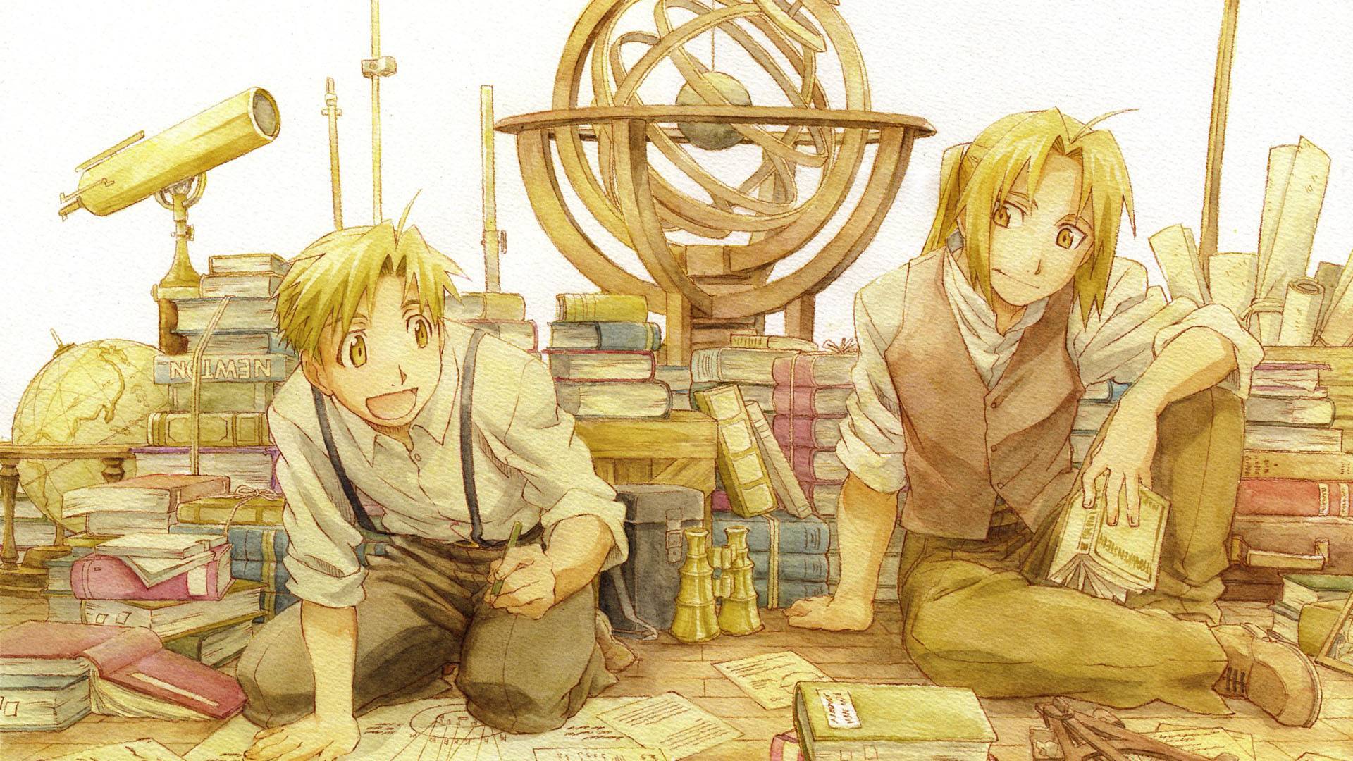 Wallpaper anime, boys, full metal alchemist brotherhood for mobile and  desktop, section прочее, resolution 1920x1200 - download