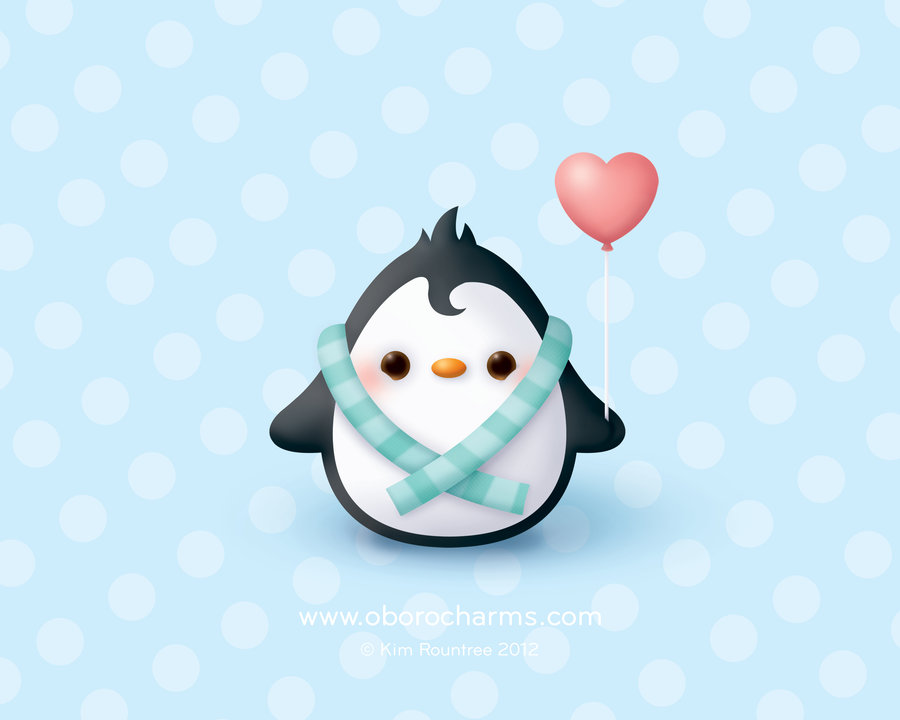 Baby Penguin Wallpaper by Oborochann on DeviantArt