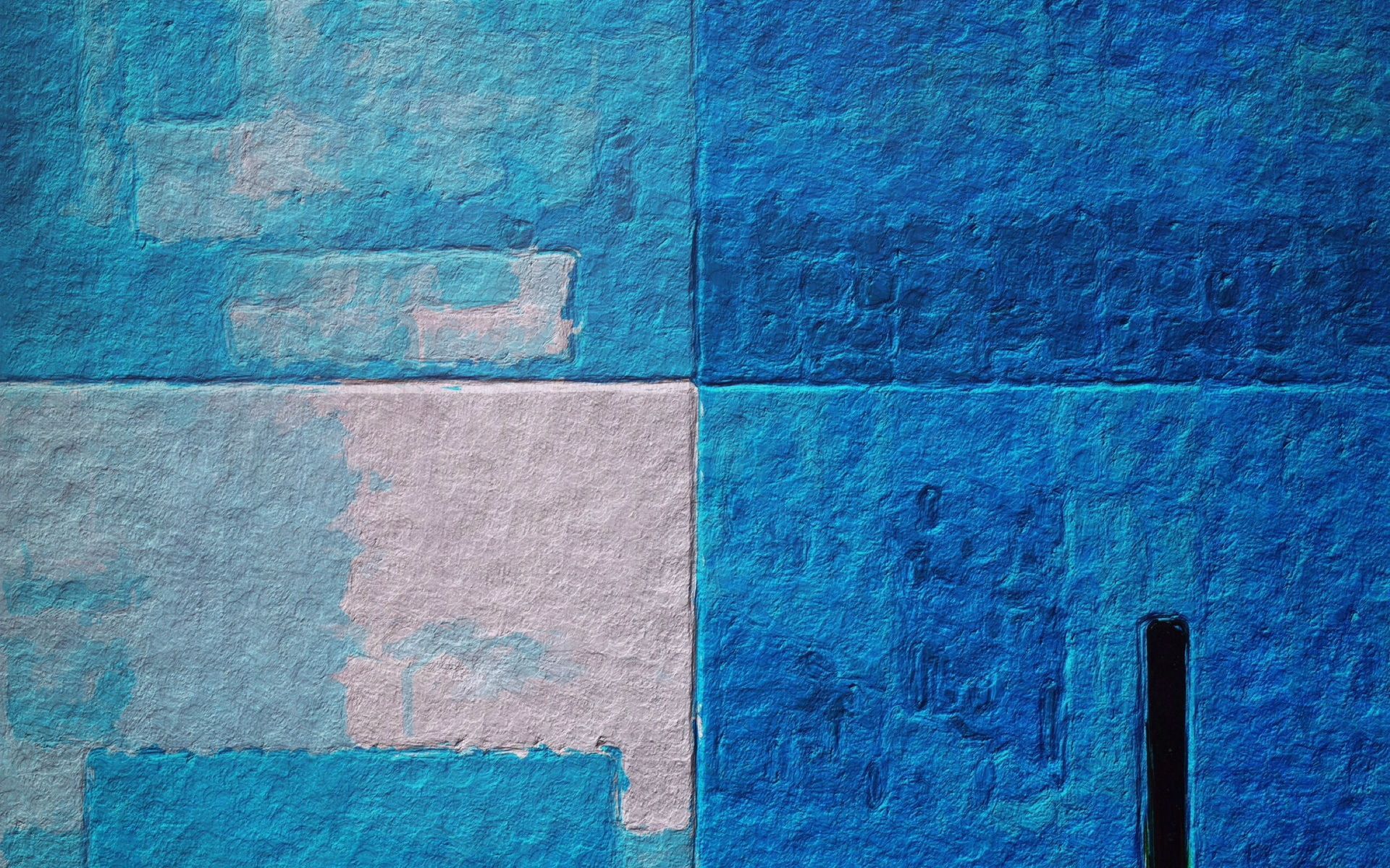 monotype print, wall, color, texture, blue, background, hd wallpaper