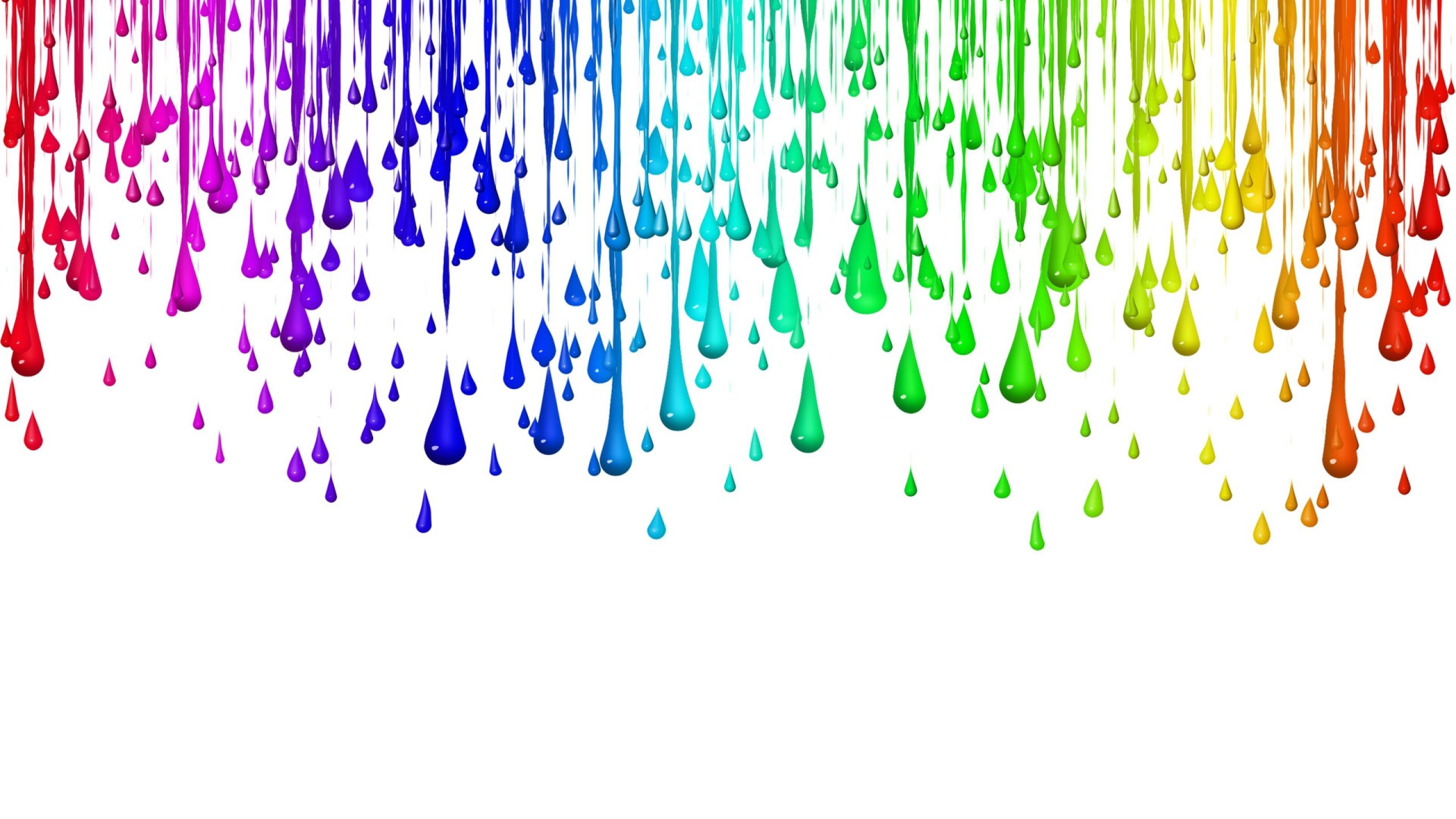 Download Wallpaper 2560x1440 Drops, Colorful, Rainbow, Background ...