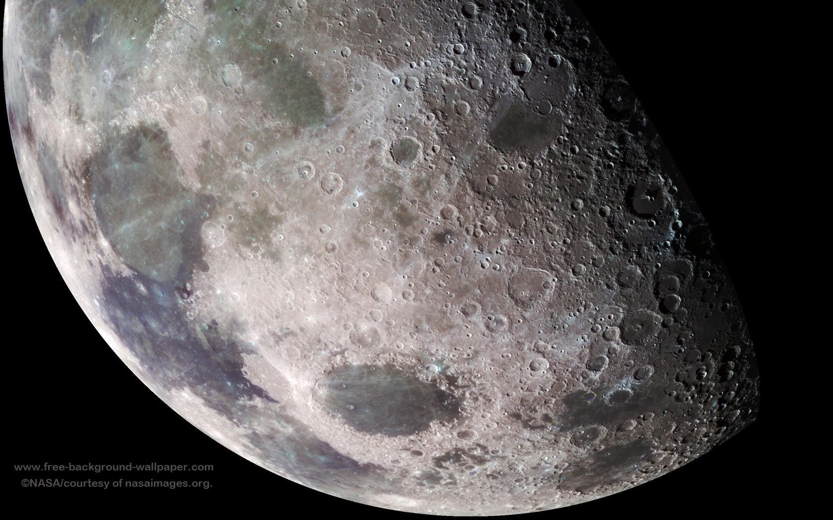 Moon Craters Space Outer Space Wallpaper - 1680x1050 pixels