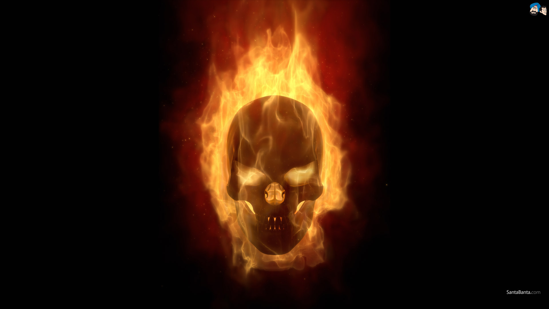 Skull Fire Wallpapers Group (63+)