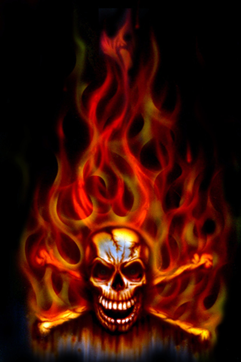 Fire flames skull wallpaper danasrhm.top