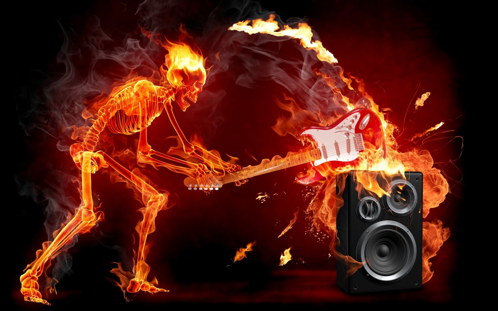 Wallpaper Fire Skull 3D Wallpaper Music HD Desktop Mobile Free