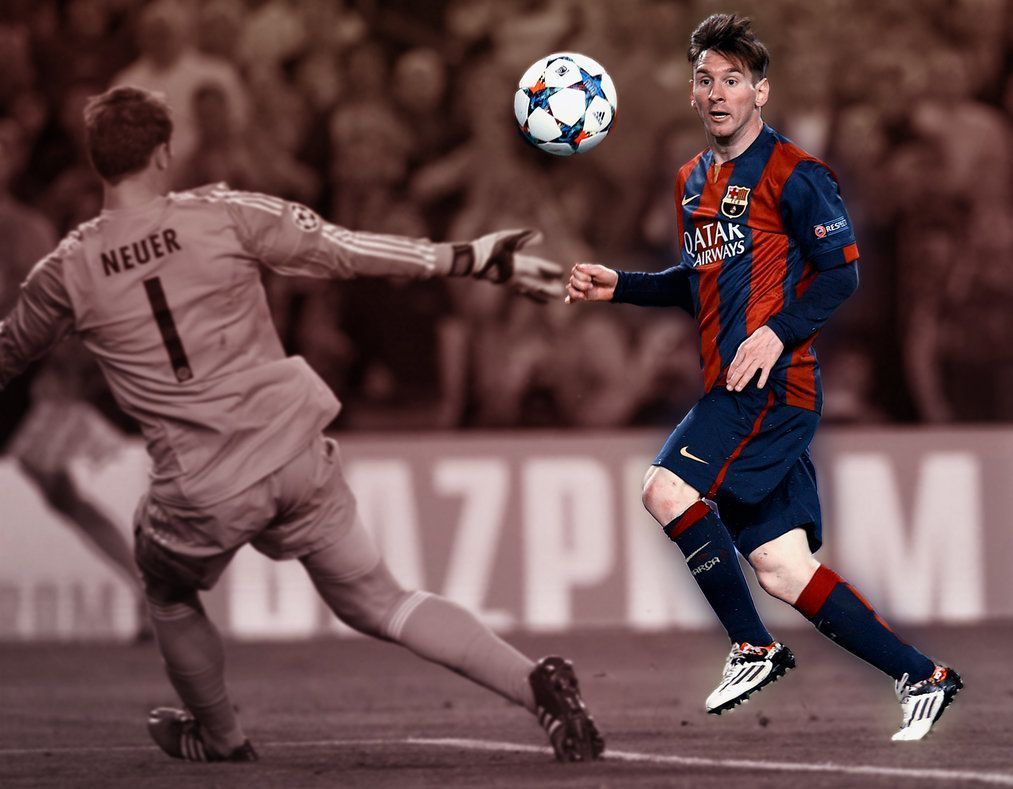 Leo Messi vs. Bayern Wallpaper by RakaGFX on DeviantArt