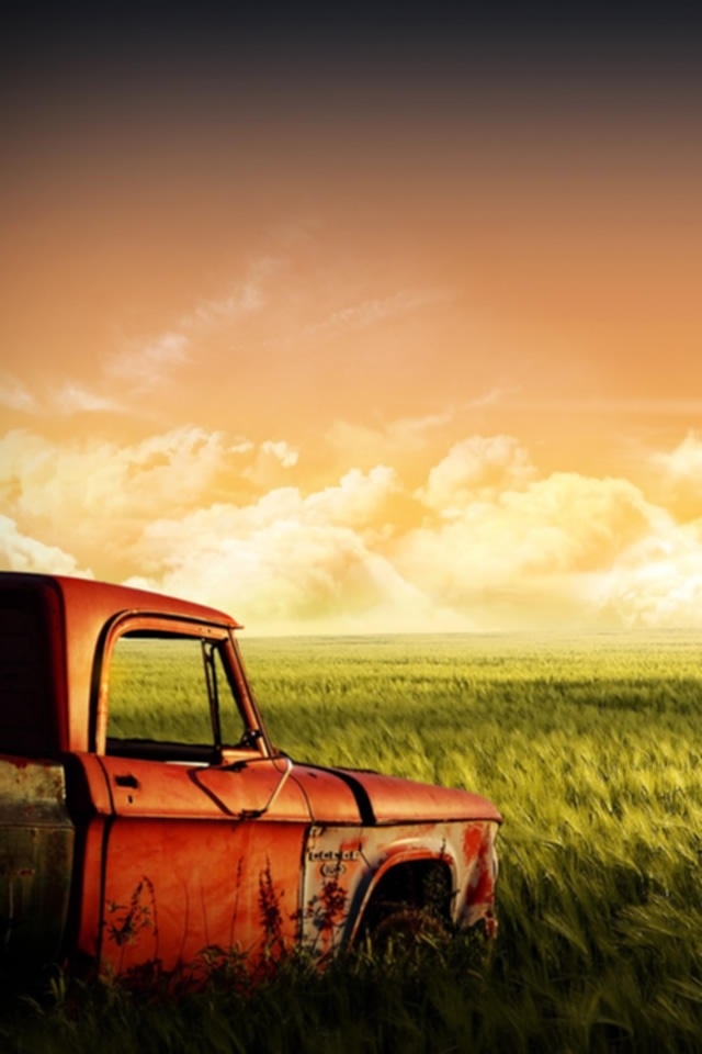 Car Grass Landscape Iphone 4 Wallpapers Free 640x960 Hd Iphone 3gs