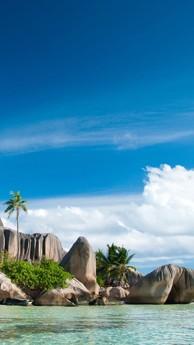 Seychelles Islands Landscape iPhone 5s Wallpaper Download | iPhone ...