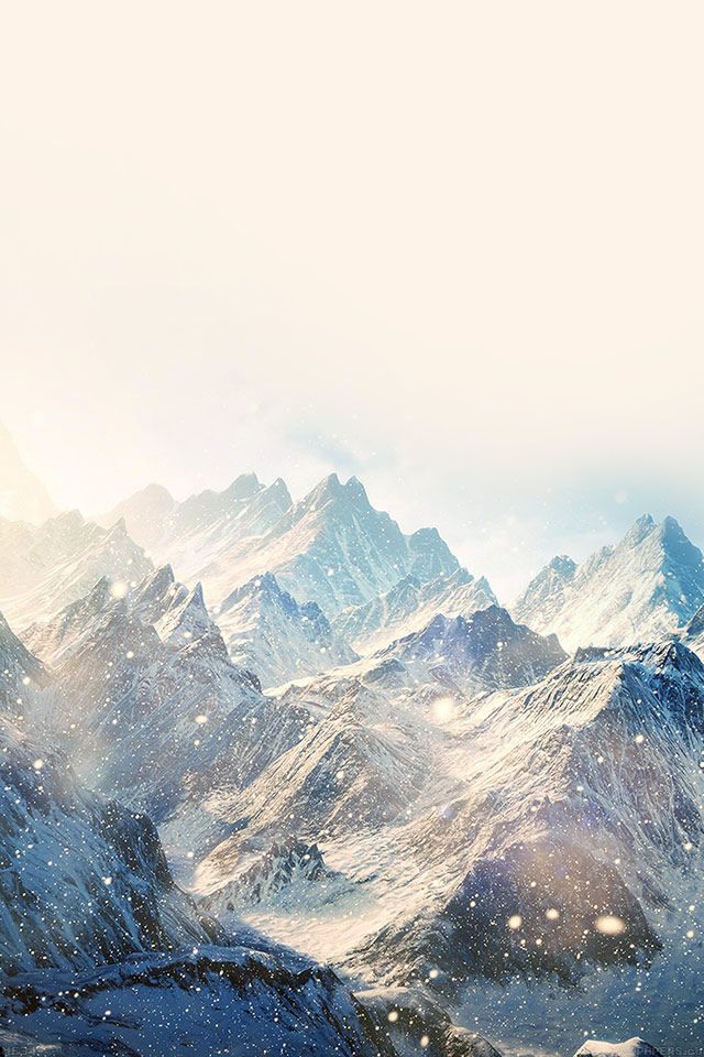 Winter Snowy Mountain landscape #iPhone #4s #Wallpaper | iPhone 4 ...
