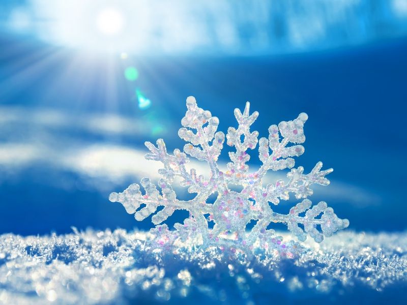 Download Wallpaper 800x600 Snow, Snowflake, Winter Pocket PC, PDA