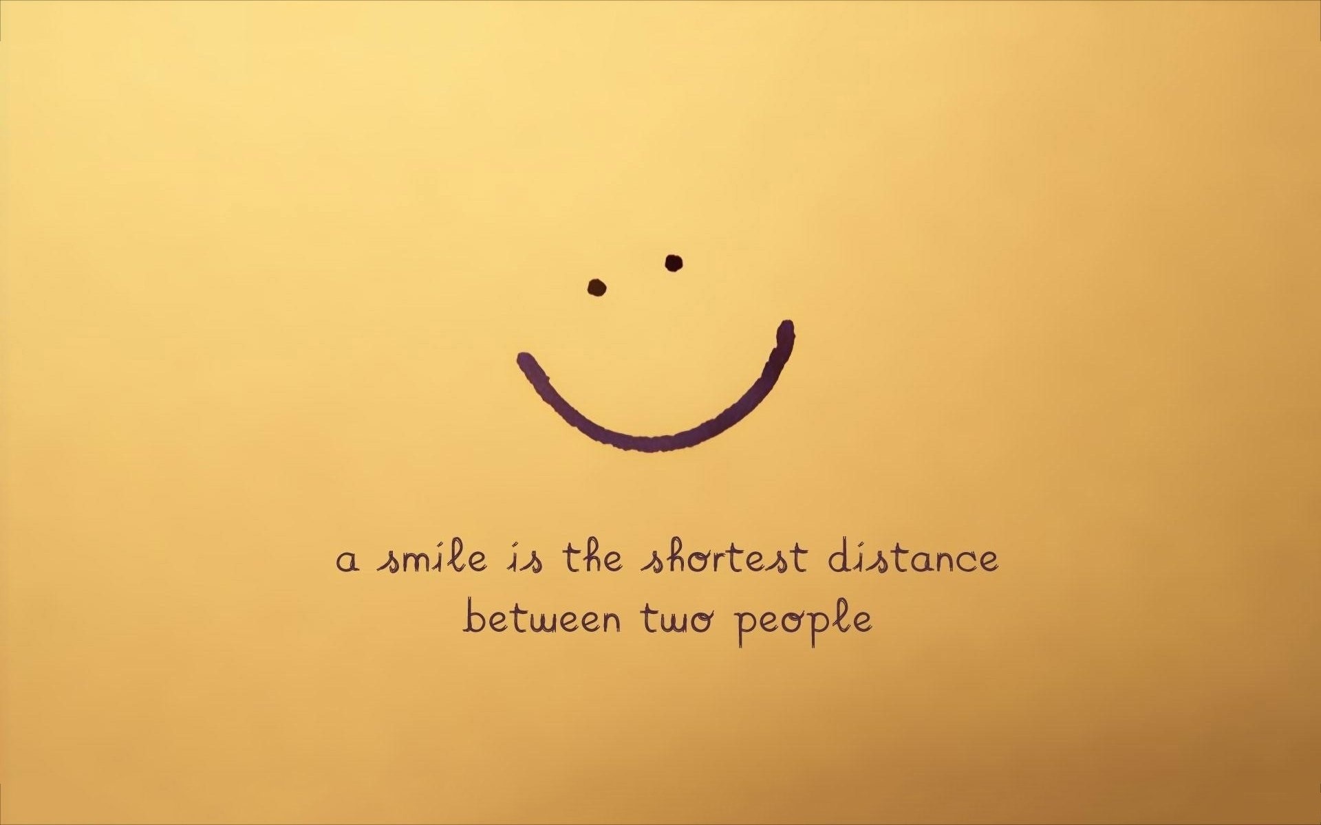 Nice Smile Quotes Background with Yellow Background HD Backgrounds