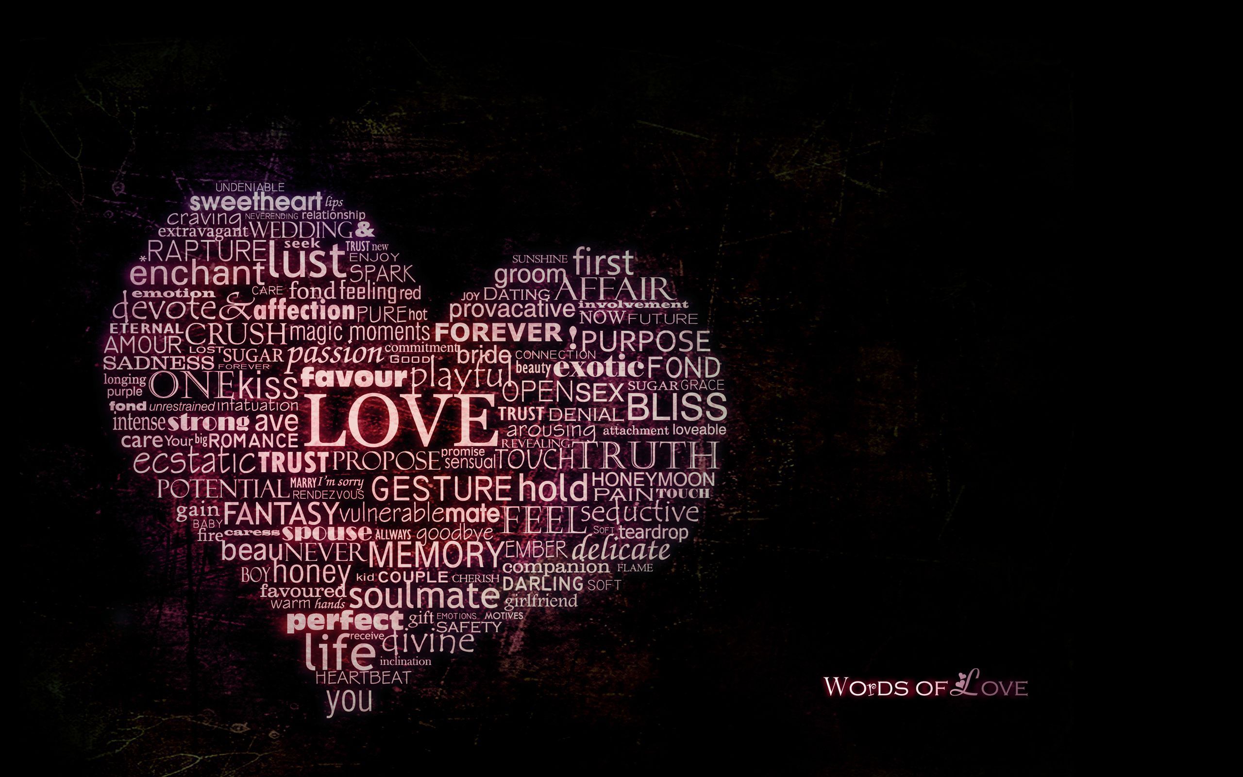 Words of Love Wallpapers HD Backgrounds
