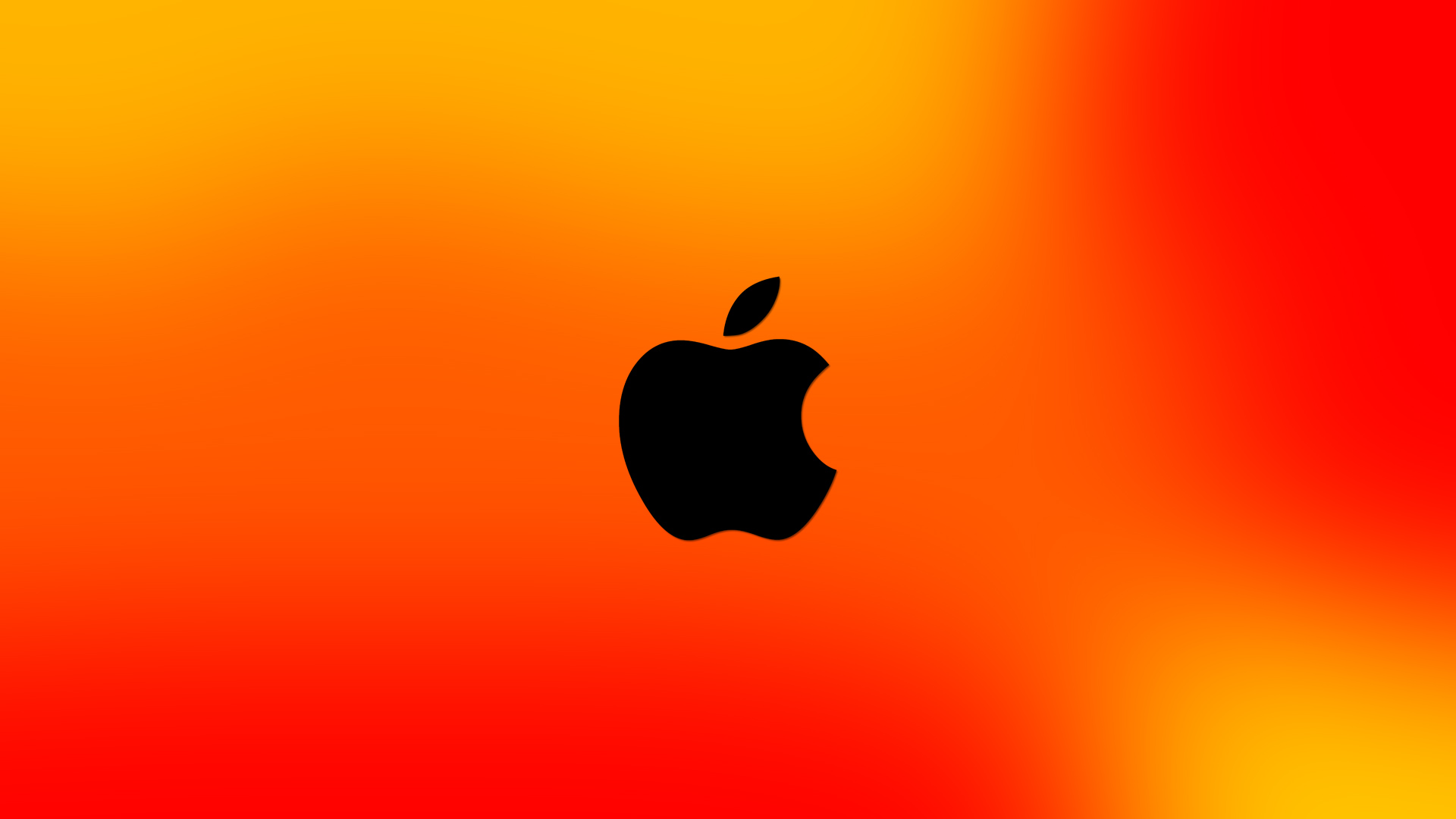 Desktop hd orange apple wallpaper