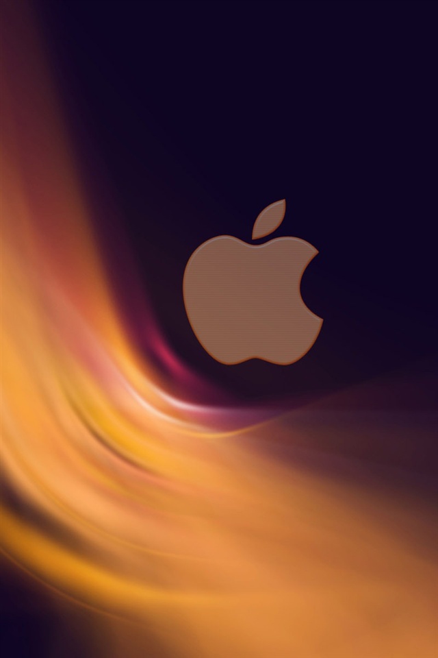 Apple orange and black iPhone Wallpaper | 640x960 iPhone 4 (4S ...