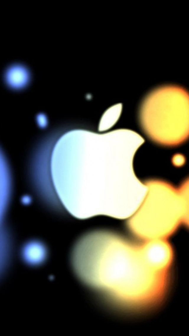 Apple Blue Orange Circle iPhone 5s Wallpaper Download | iPhone ...