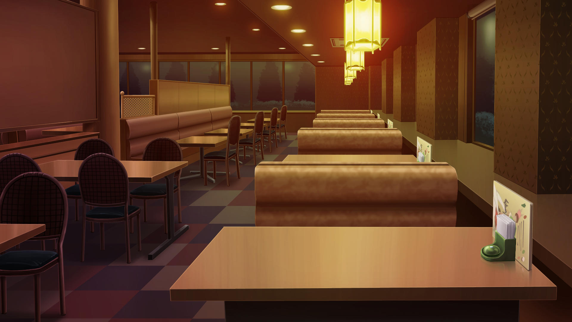 Coffee Shop Anime Cafe Background