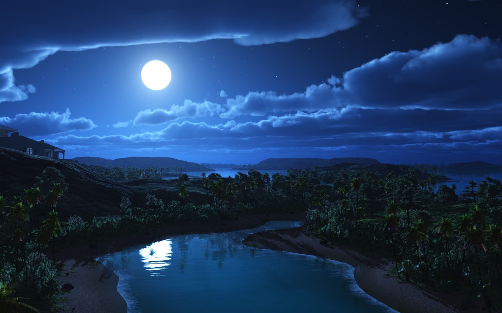 Download Moonlight night wallpapers | Most beautiful places in the ...