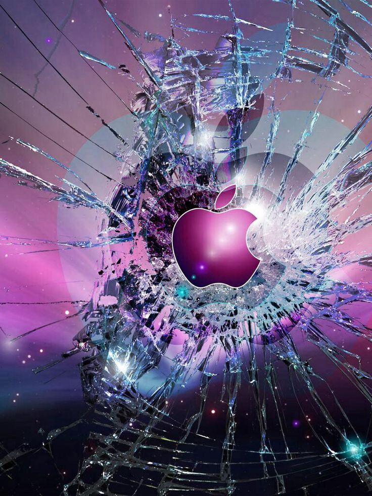 Cracked screen apple wallpaper | STORY OF MY LIFE | Pinterest ...
