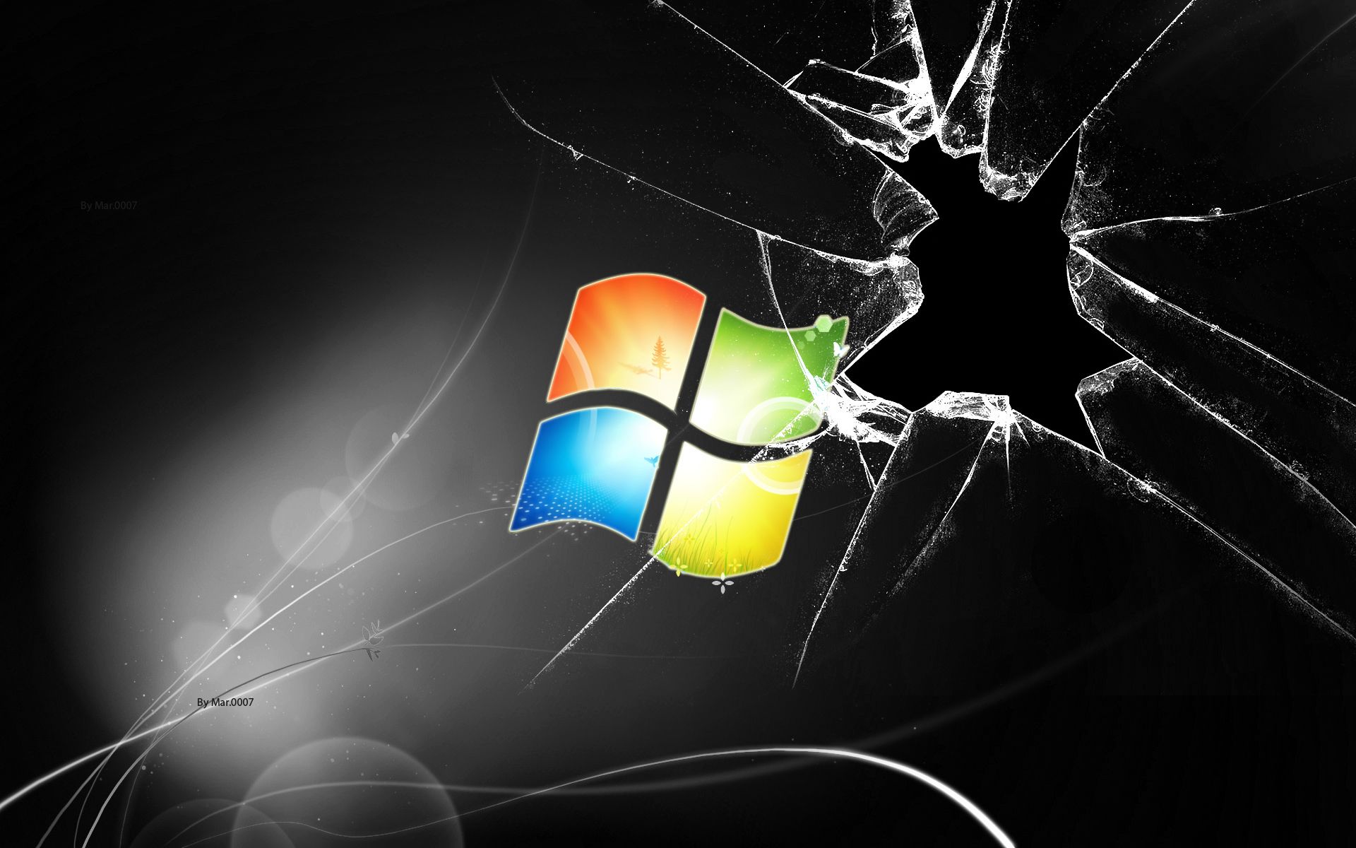 Windows Cracked Screen Computer Backgrounds | Wallpaper And ...