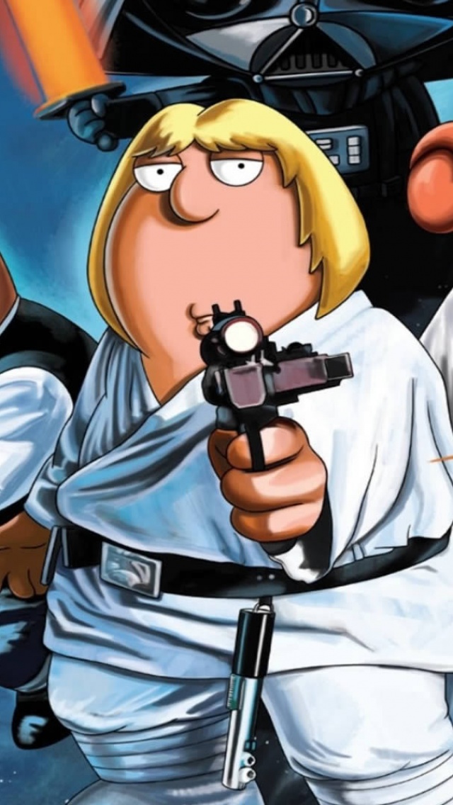 Family Guy Star Wars Crossover iPhone 5 Wallpaper | ID: 42057