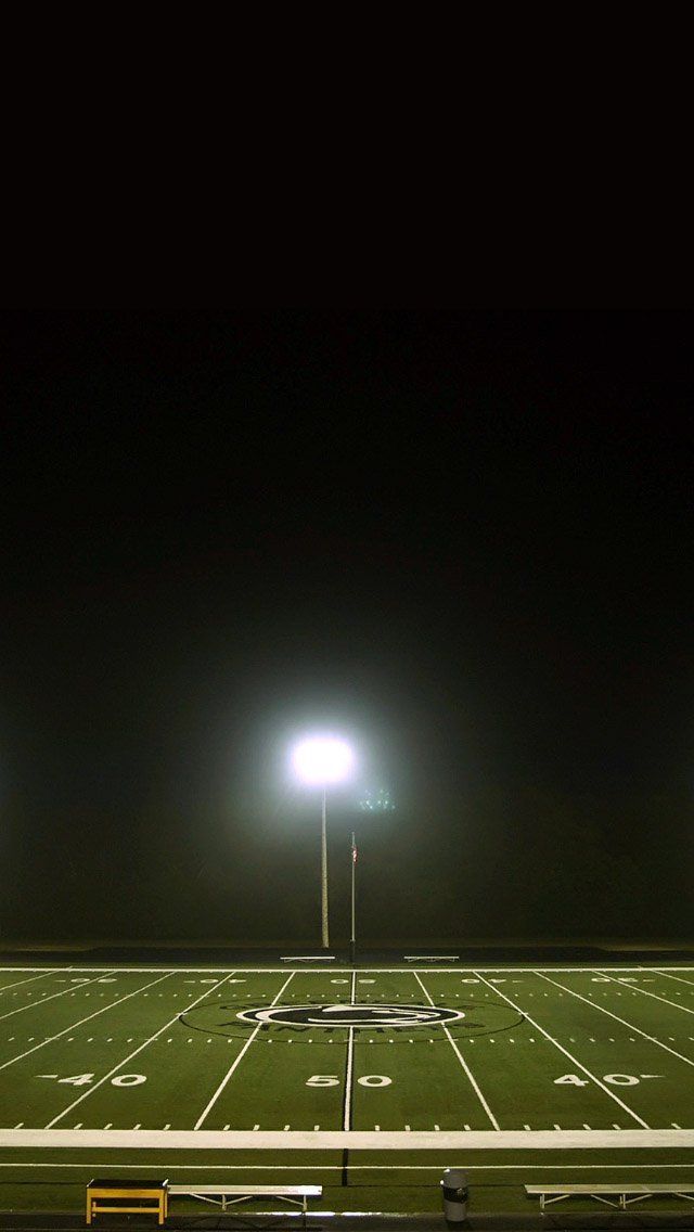 FREEIOS7 | football-field-empty - parallax HD iPhone iPad wallpaper