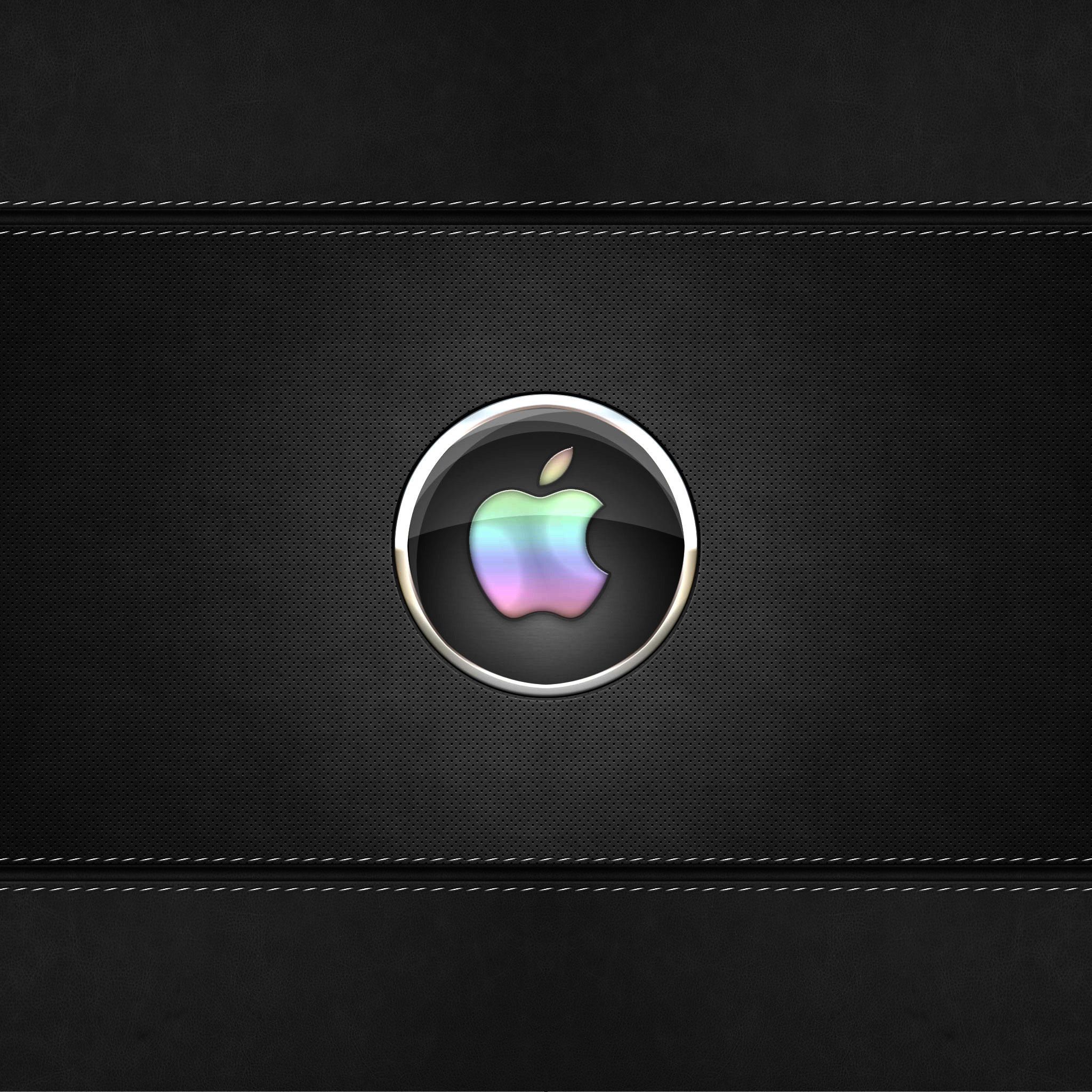 Apple Logo Orb Stiches Background | iPad Wallpaper