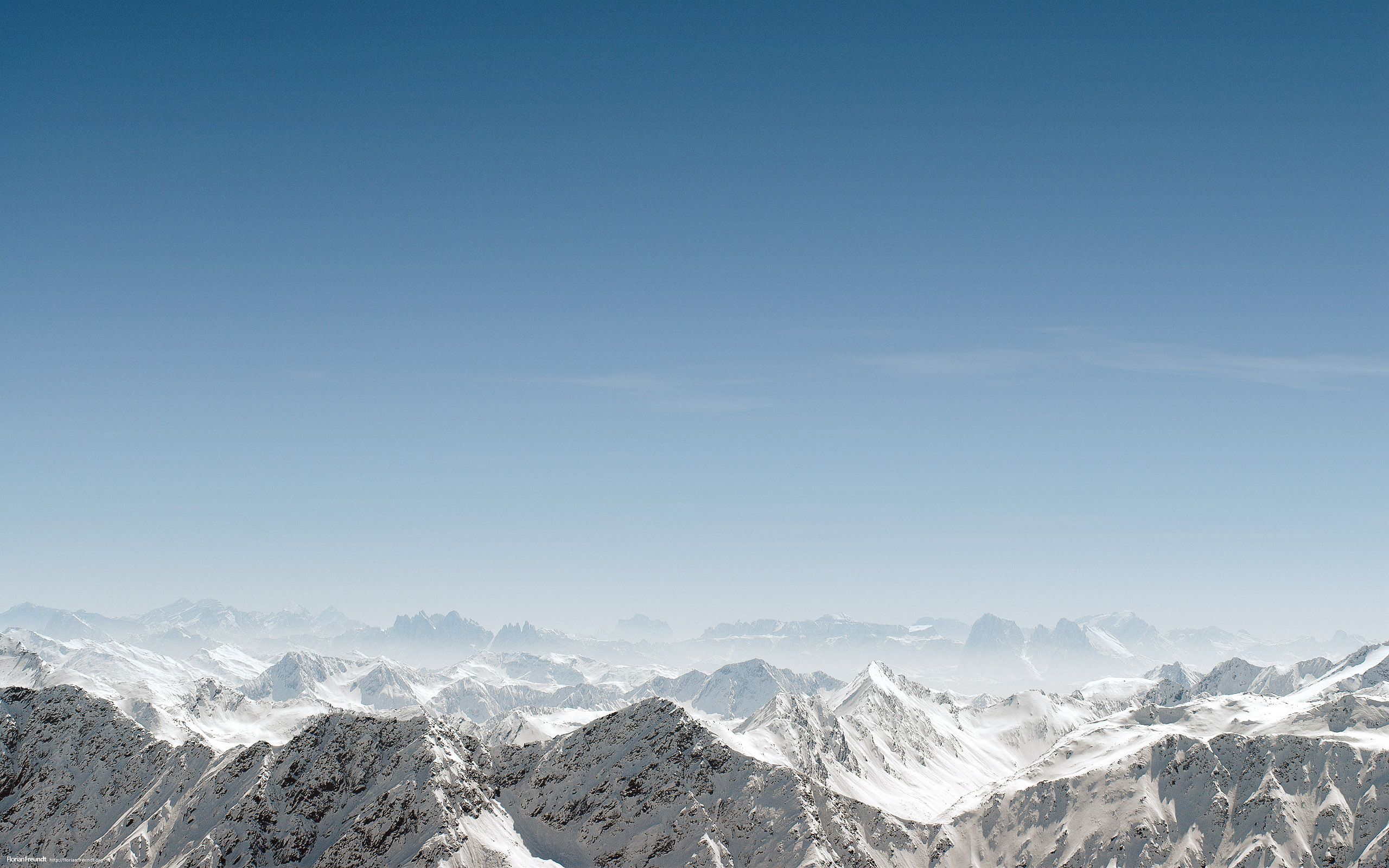 Wallpaper mountains, simple, sky, blue sky, snow desktop wallpaper ...