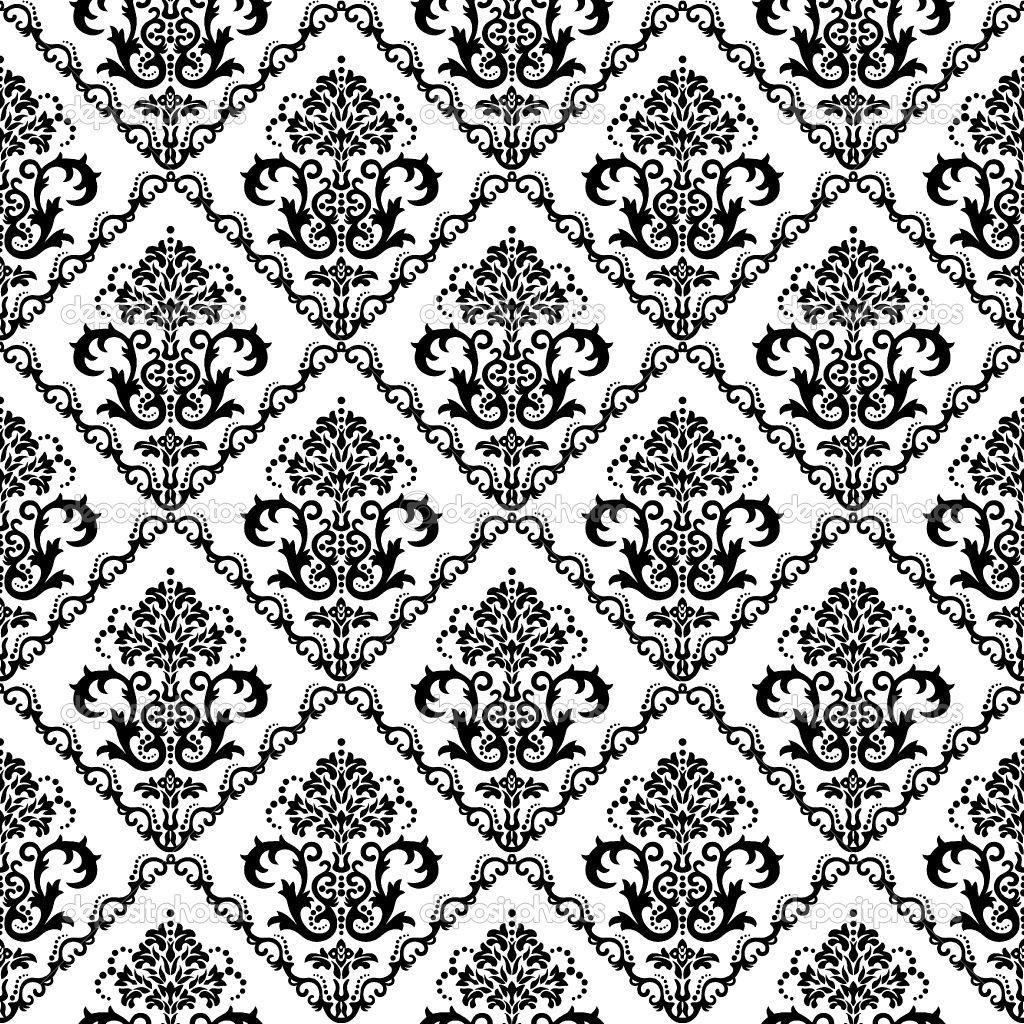 Black And White Floral Wallpaper - Wallpaper HD Base