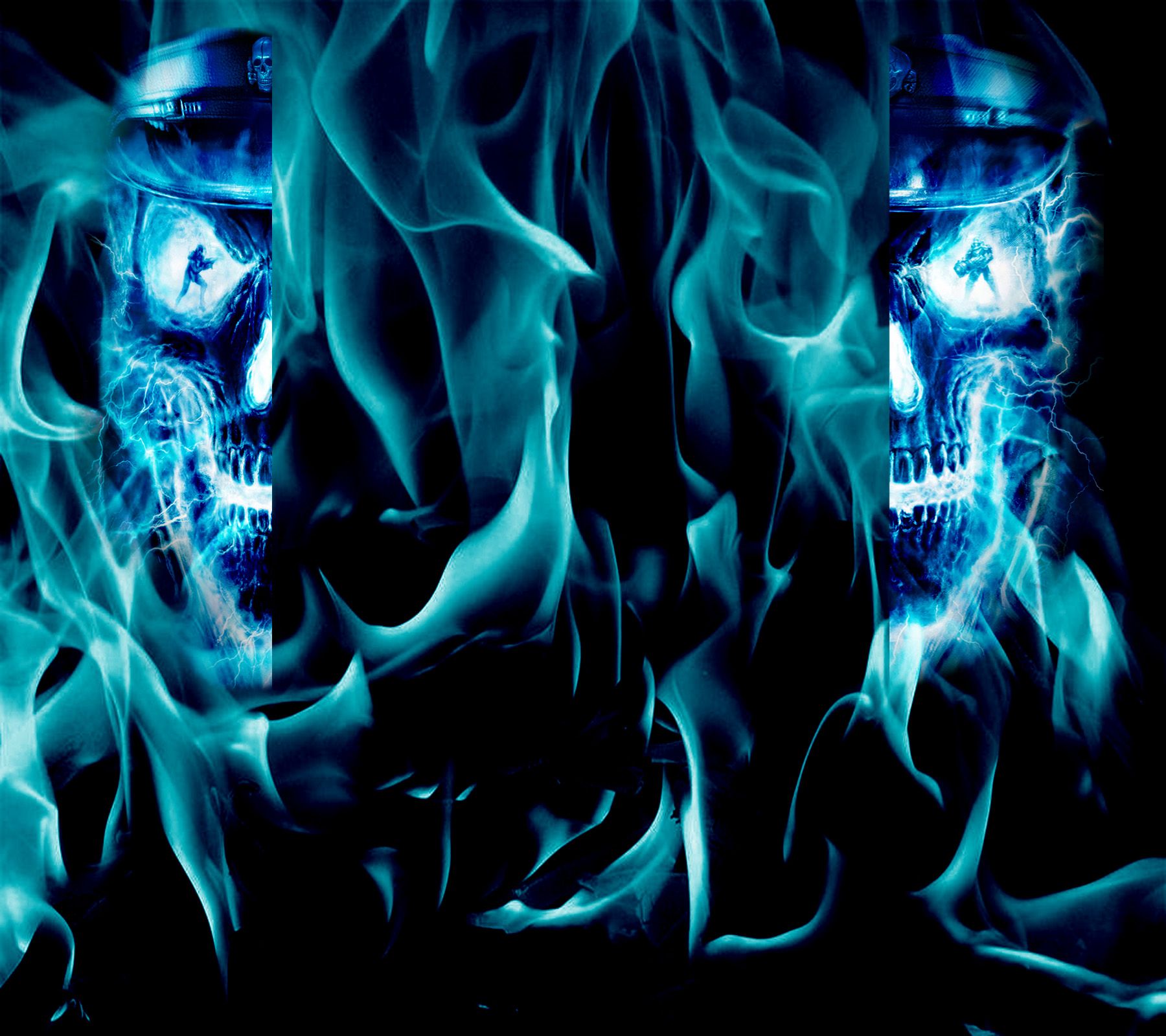 Blue Skull youtube background by thepoweroffive on DeviantArt