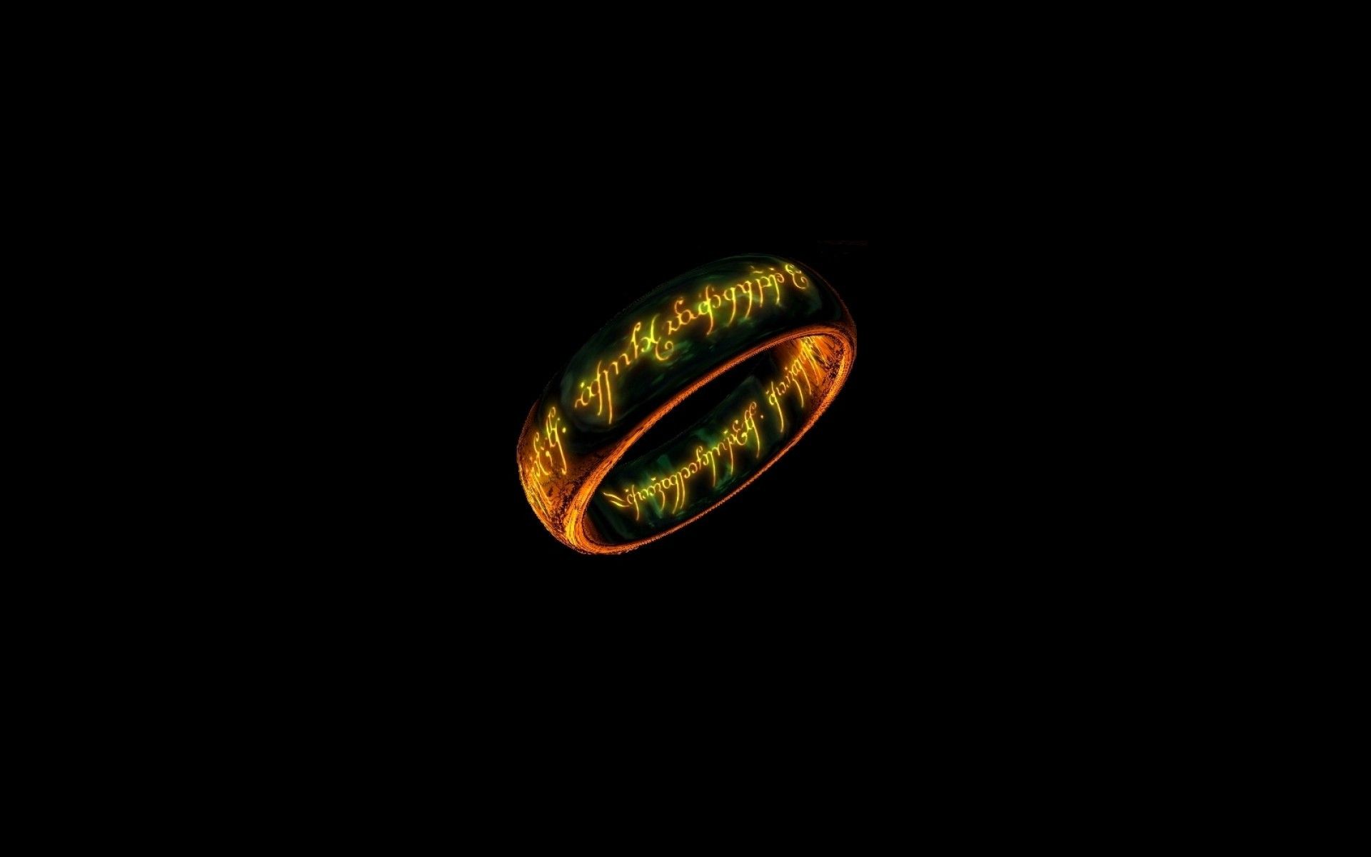 Rings The Lord of the Rings black background wallpaper | 1920x1200 ...