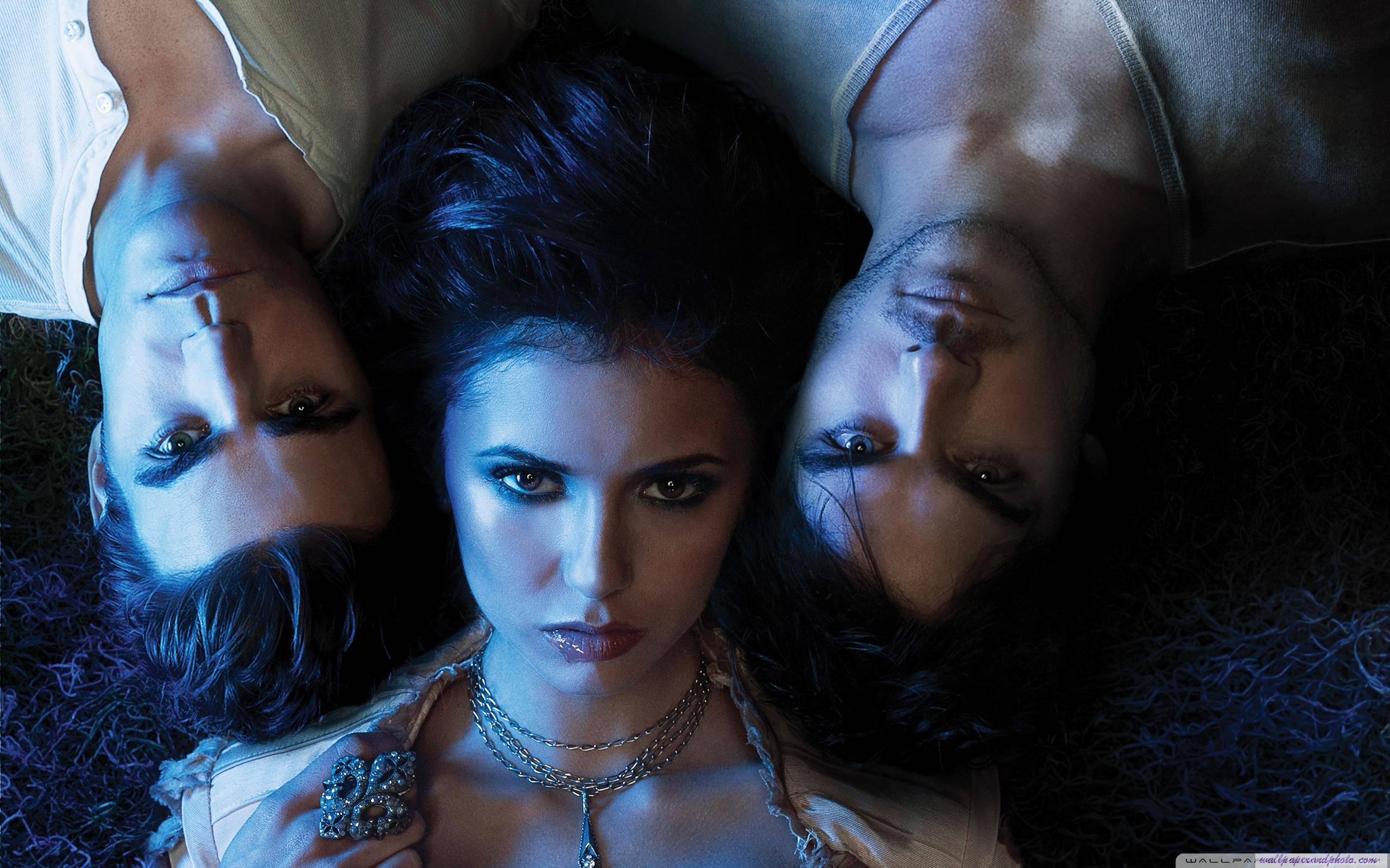 The Vampire Diaries – Elena, Stefan And Damon HD 16:9 16:10 ...