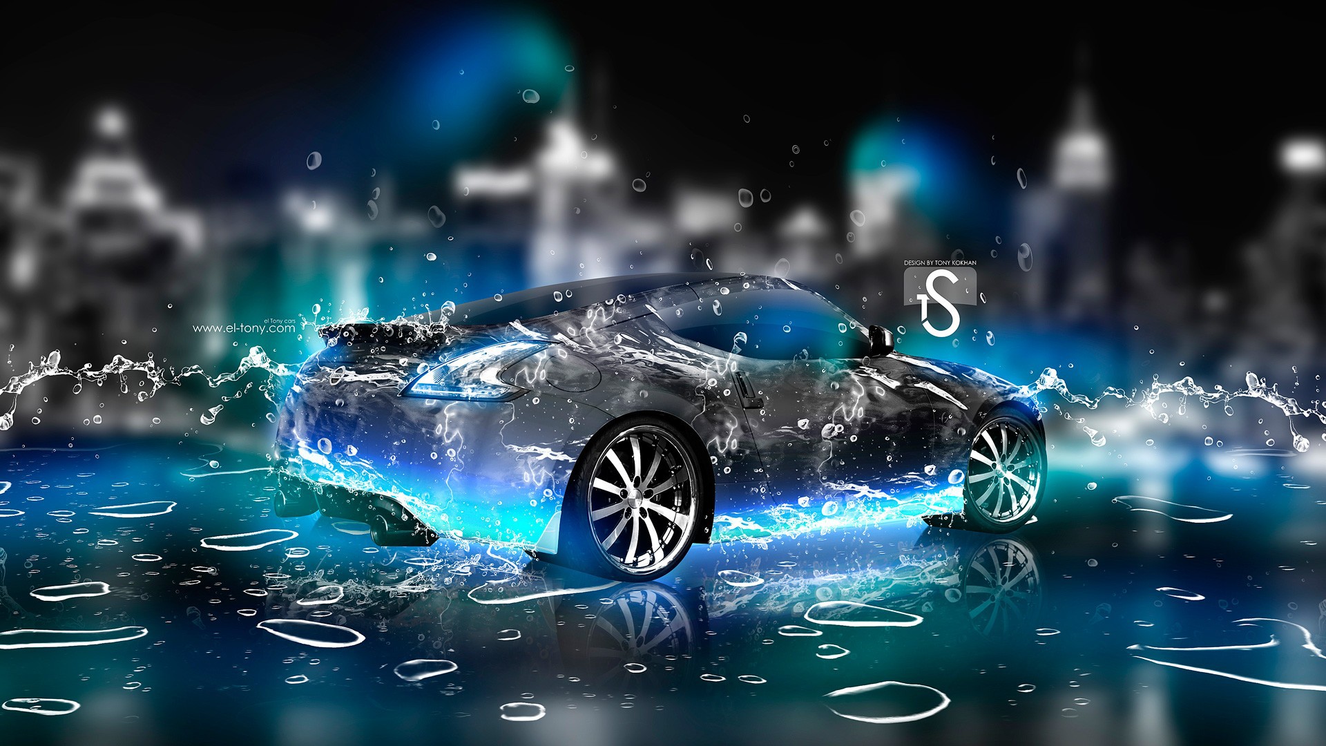 Nissan digital water droplets wallpapers and images - wallpapers ...