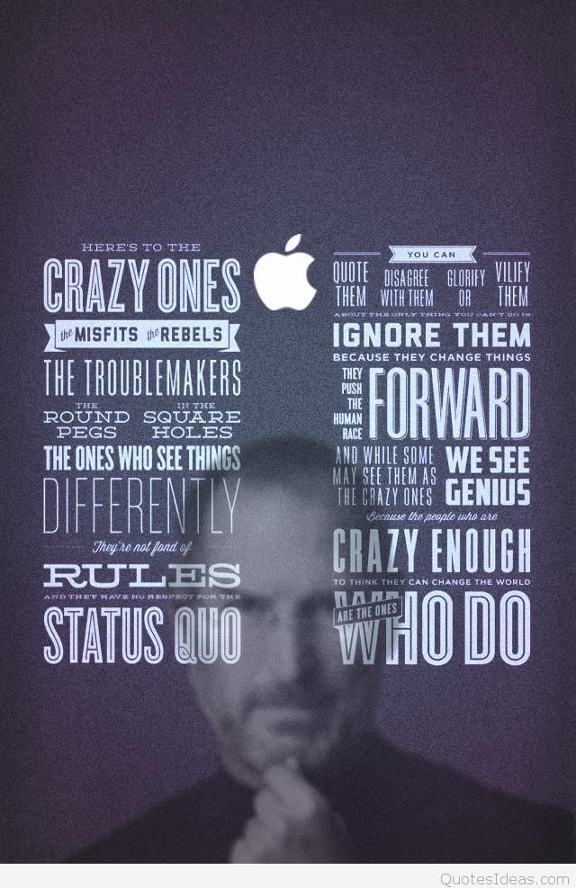 Mobile phone wallpaper with quote