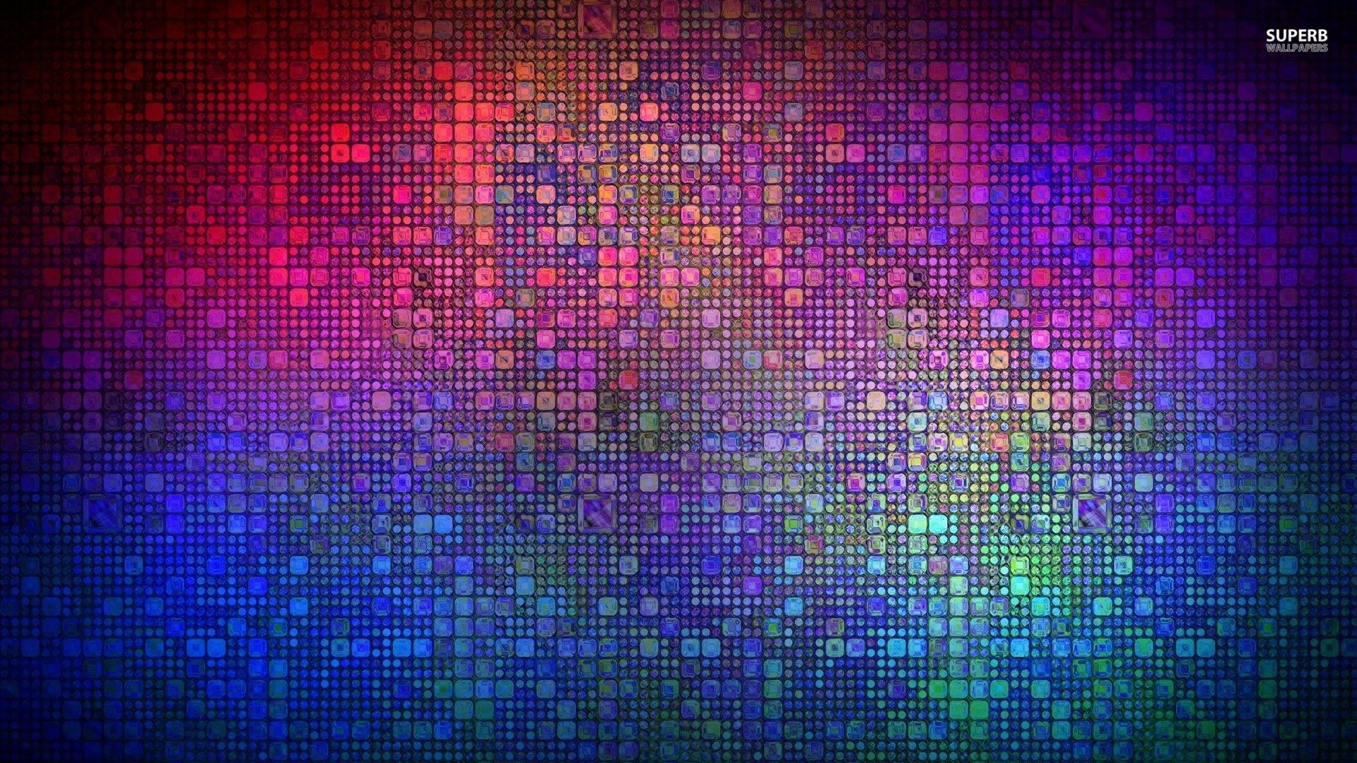 Multicolored mosaic wallpaper - Abstract wallpapers