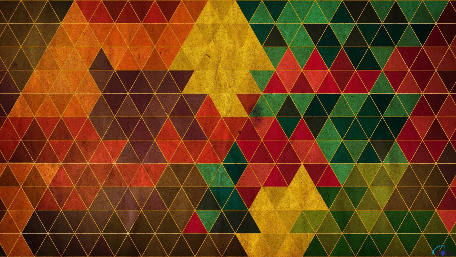 Download Wallpaper Triangle mosaic 1920 x 1080 HDTV 1080p