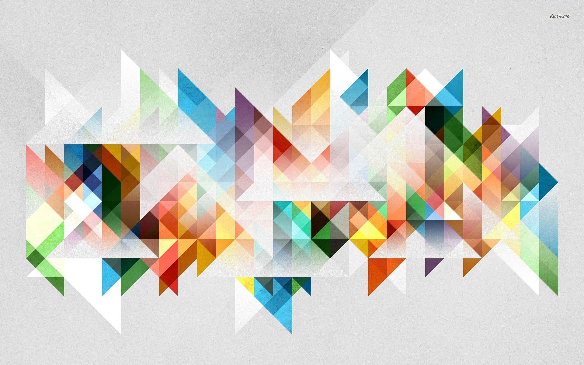 Colorful mosaic triangles wallpaper - Abstract wallpapers