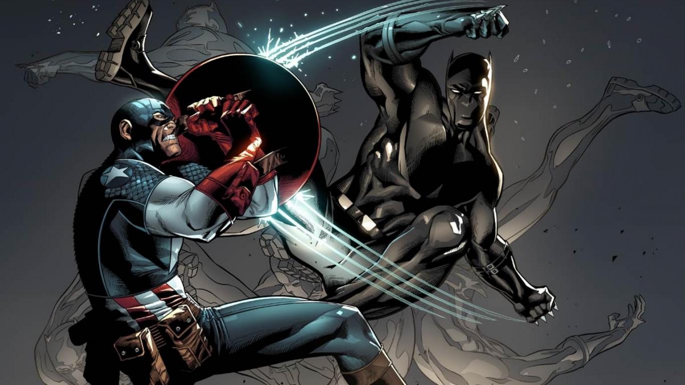 Wallpapers Black Panther Widescreen Captain America Comics Marvel