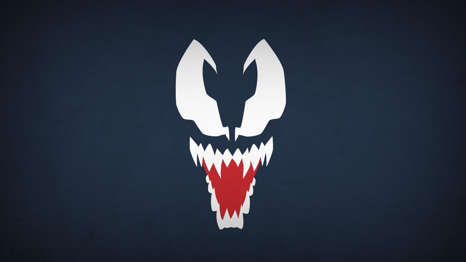Venom marvel comics navy blue background villians blo0p wallpaper ...