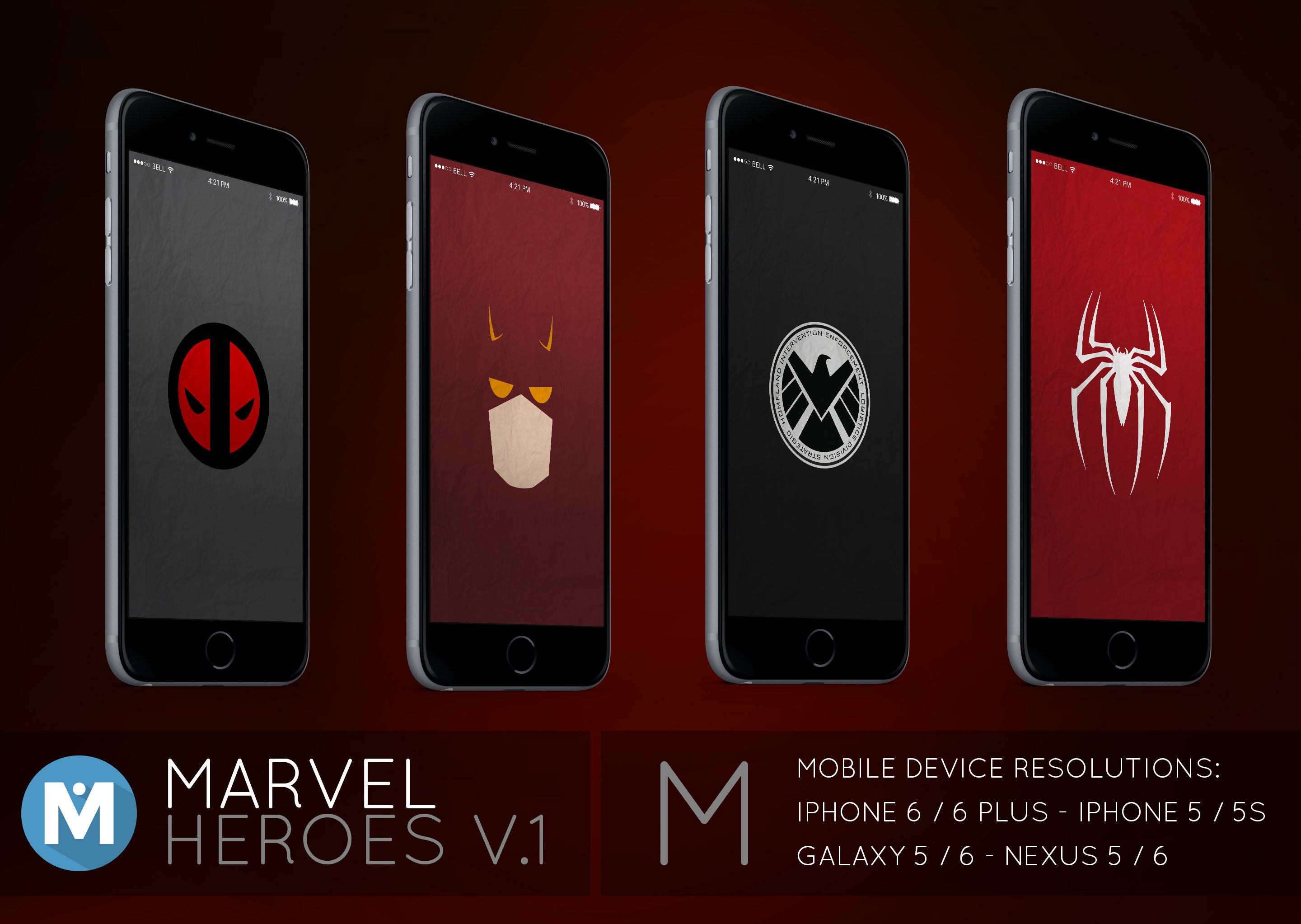 MOBILE : Avenger Marvel Wallpaper Pack by polygn on DeviantArt