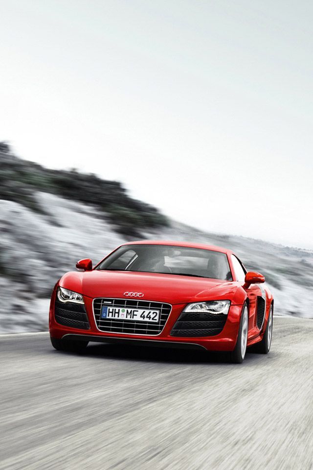 Audi R8-V10 Red iPhone 4 Wallpapers HD | HD Wallpapers Source