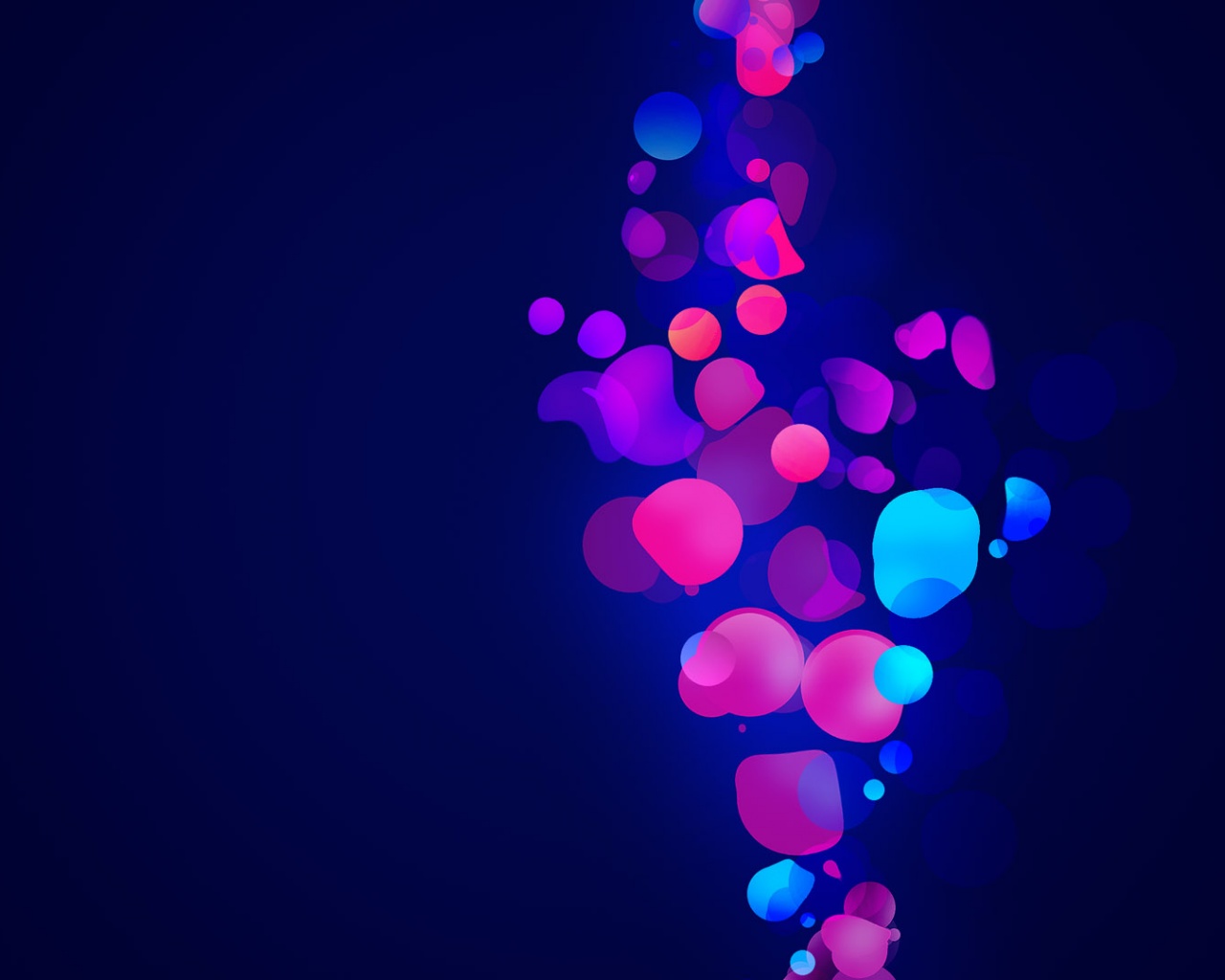 1280x1024 Abstract Blue & Pink Shapes desktop PC and Mac wallpaper