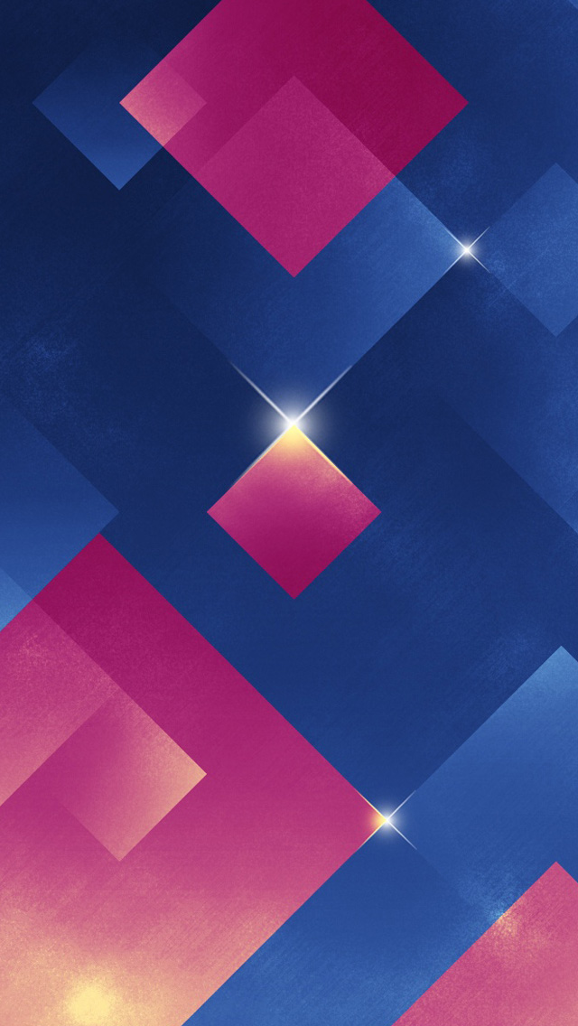 iPhone 5 wallpapers HD - The 3D blue, pink, light-emitting body ...