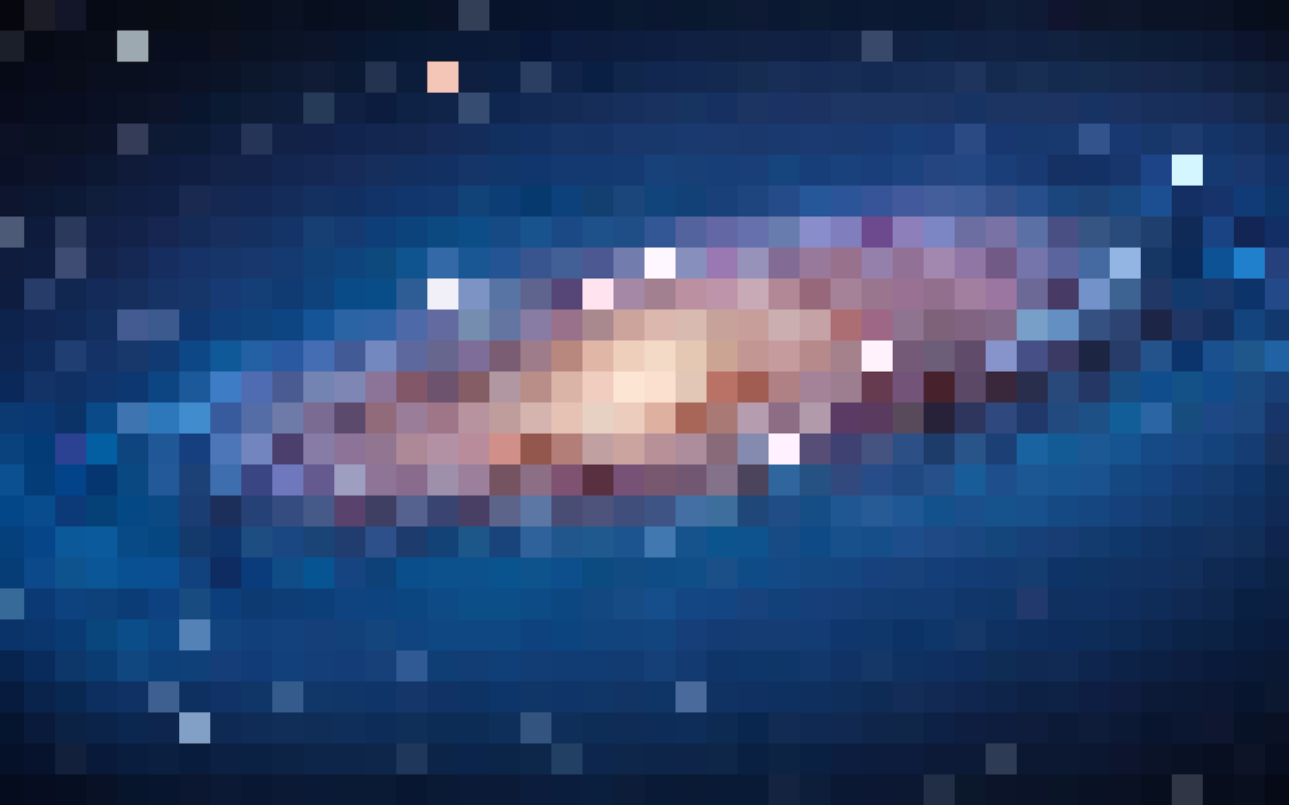 Pixel Version of Andromeda Galaxy Wallpaper from OS X Lion