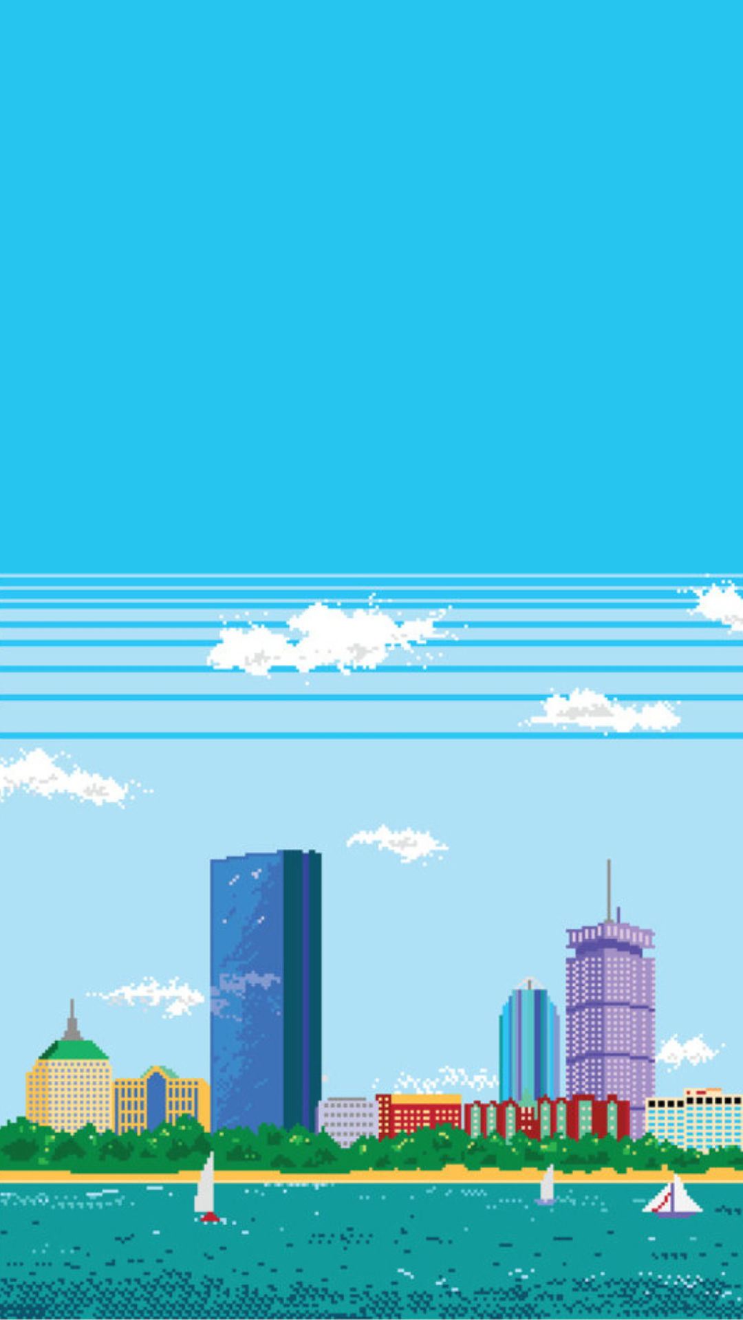 Boston pixel phone wallpaper : boston