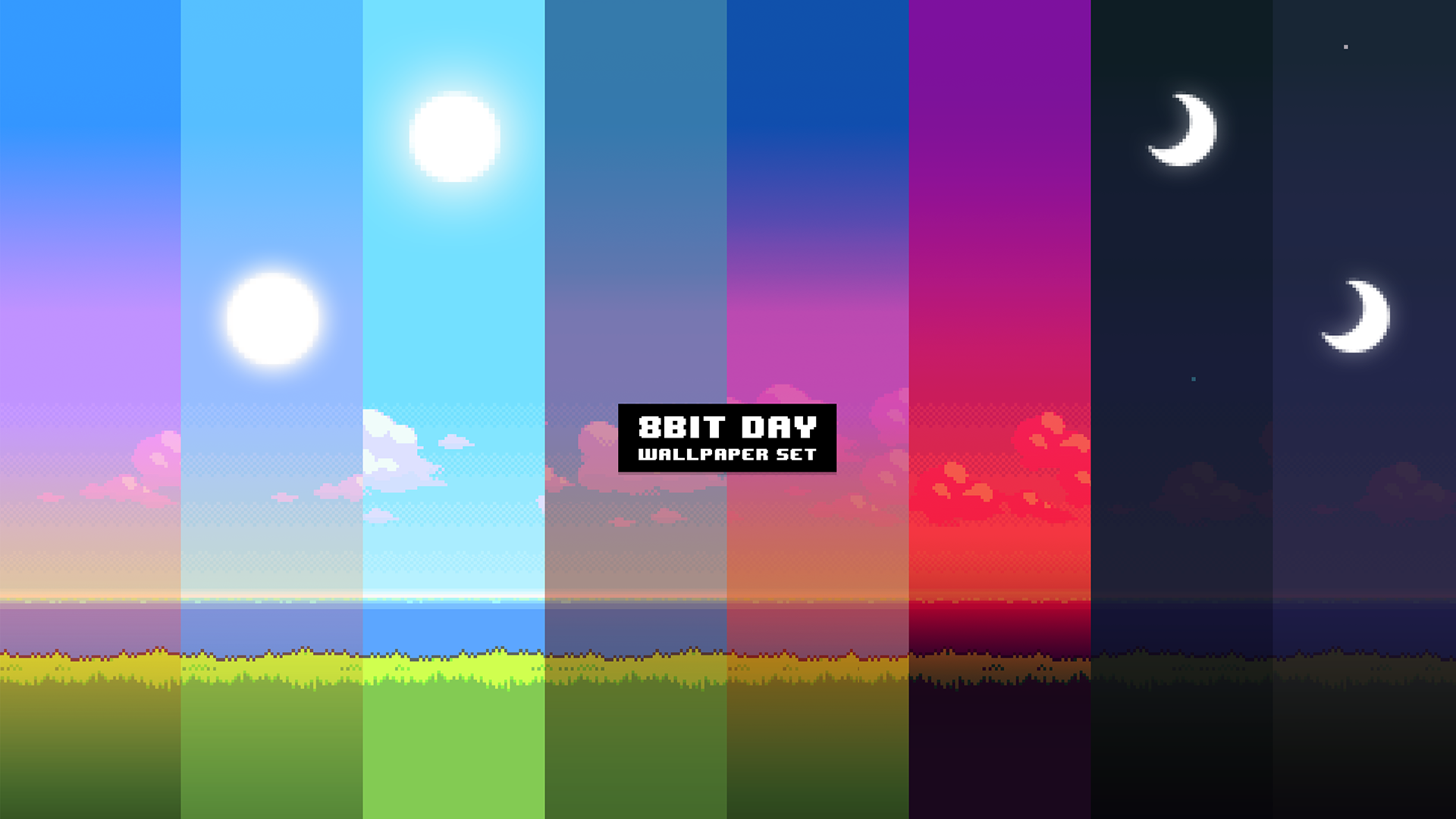 UPDATE: New version of the '8Bit Day' Wallpaper Set. Pixel ...