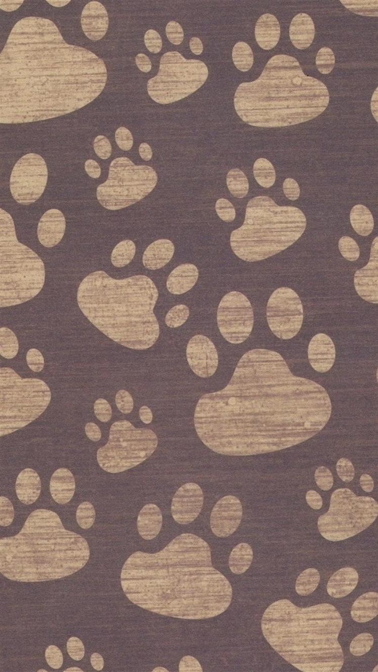 Paw Print Surface Pattern iPhone 6 Wallpapers HD