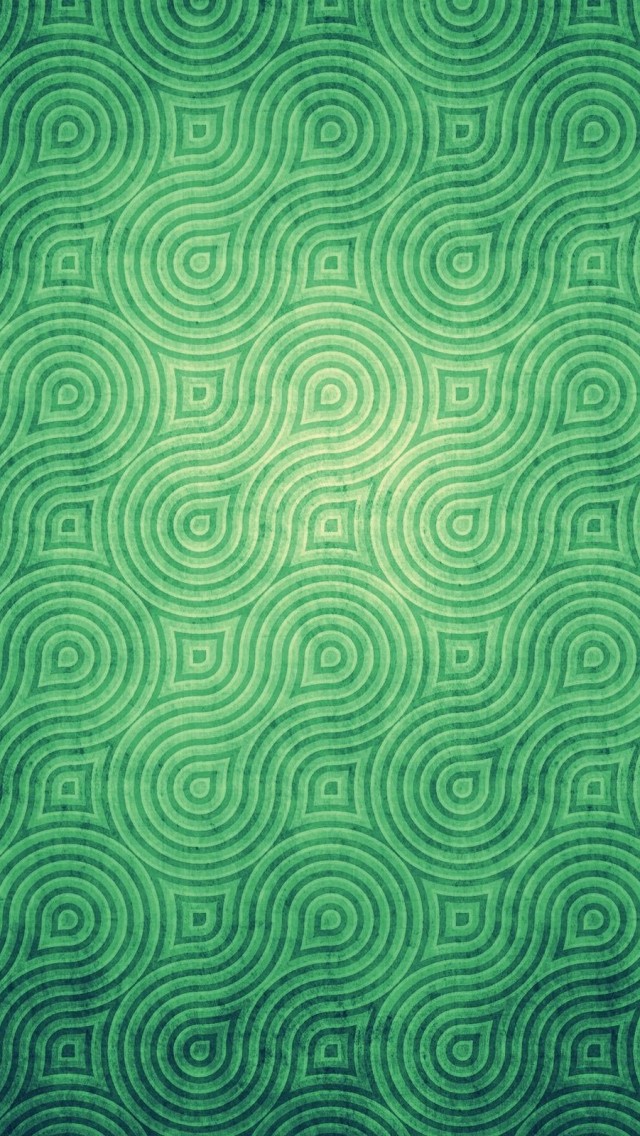 Cool Swirly Green Pattern iPhone 5 Wallpaper / iPod Wallpaper HD ...