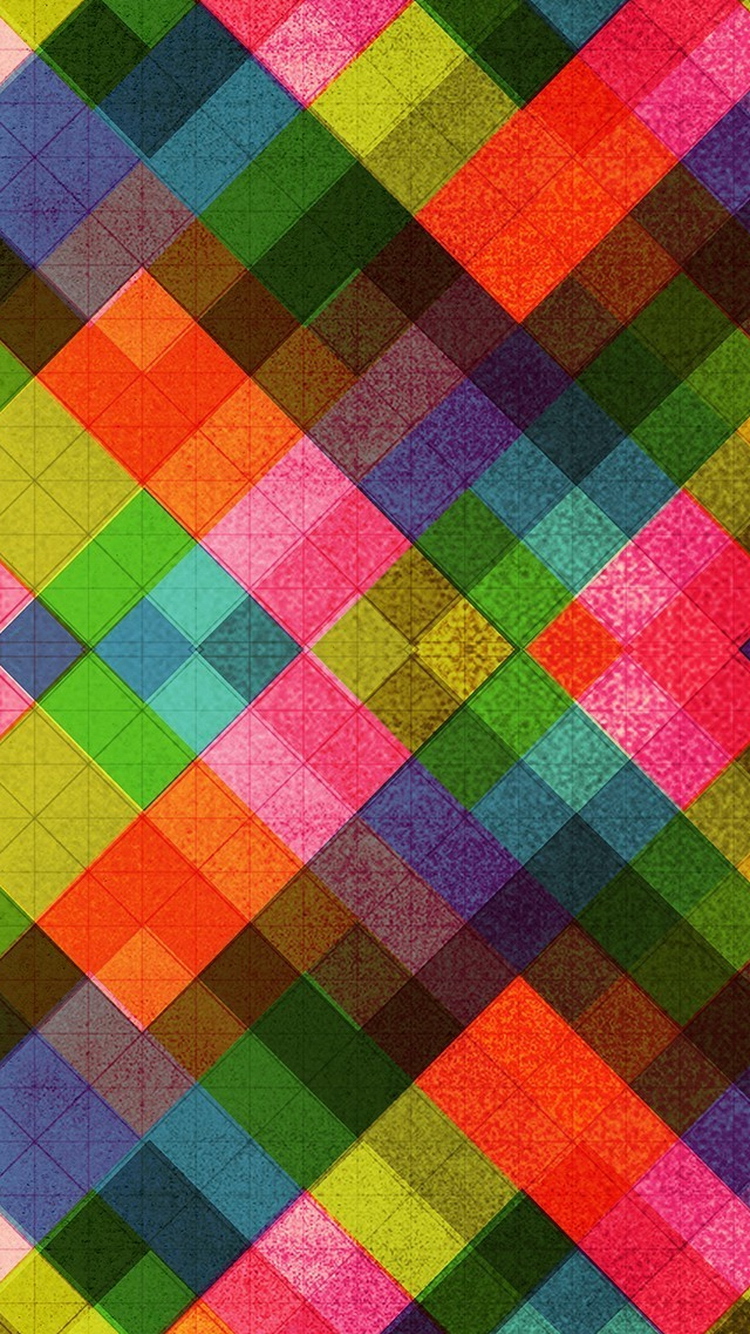 Multicolored Diamonds Pattern Abstract iPhone 6 Wallpaper / iPod ...