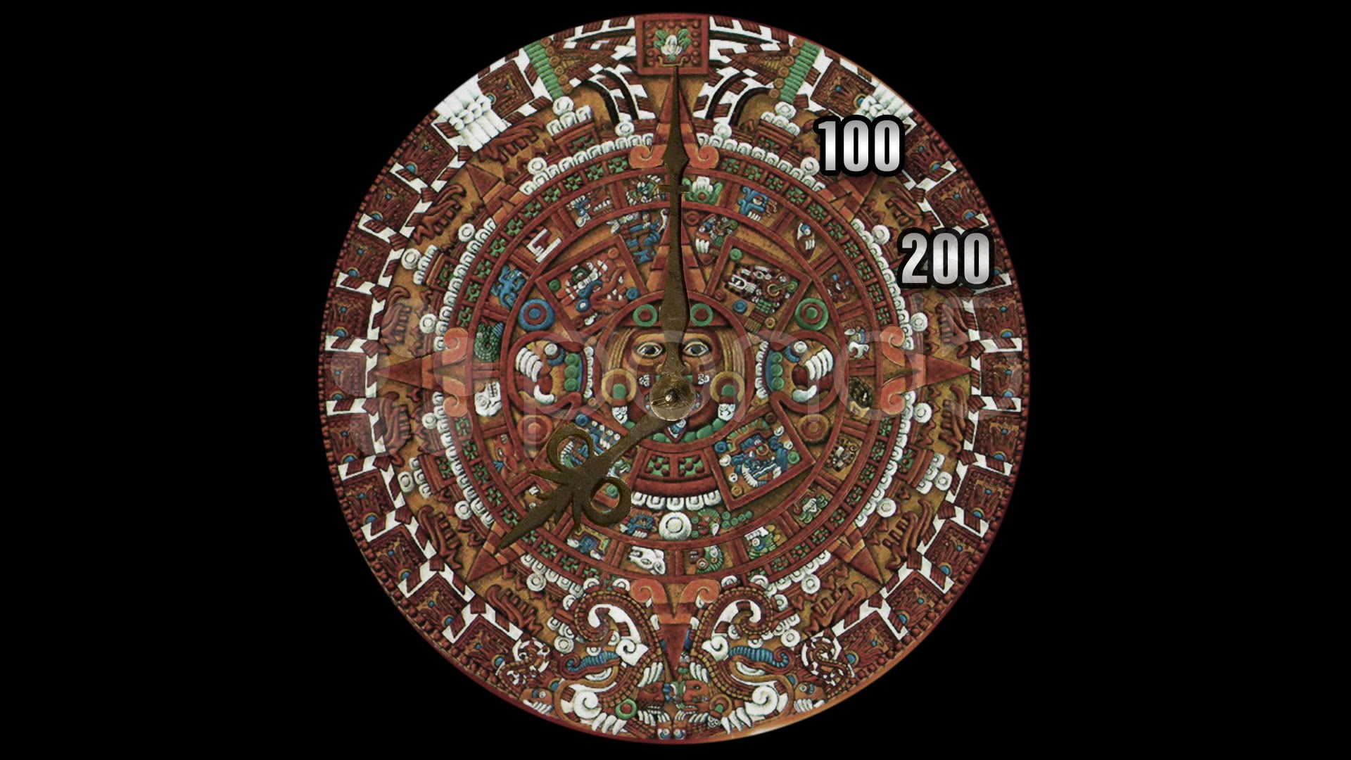 Mayan Calendar Clock Countdown To 2012 (Technically Aztec Not ...