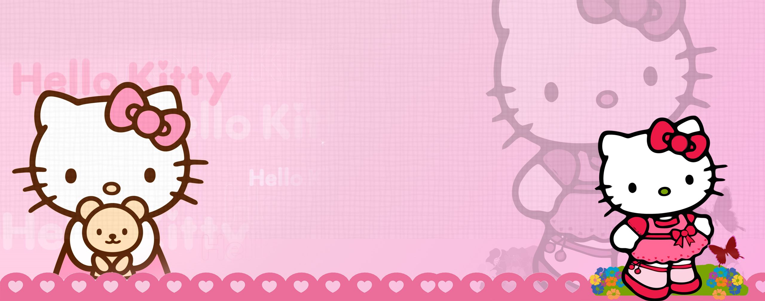 Download Hello Kitty Dual Monitor Wallp Brh Deviantart Wallpaper